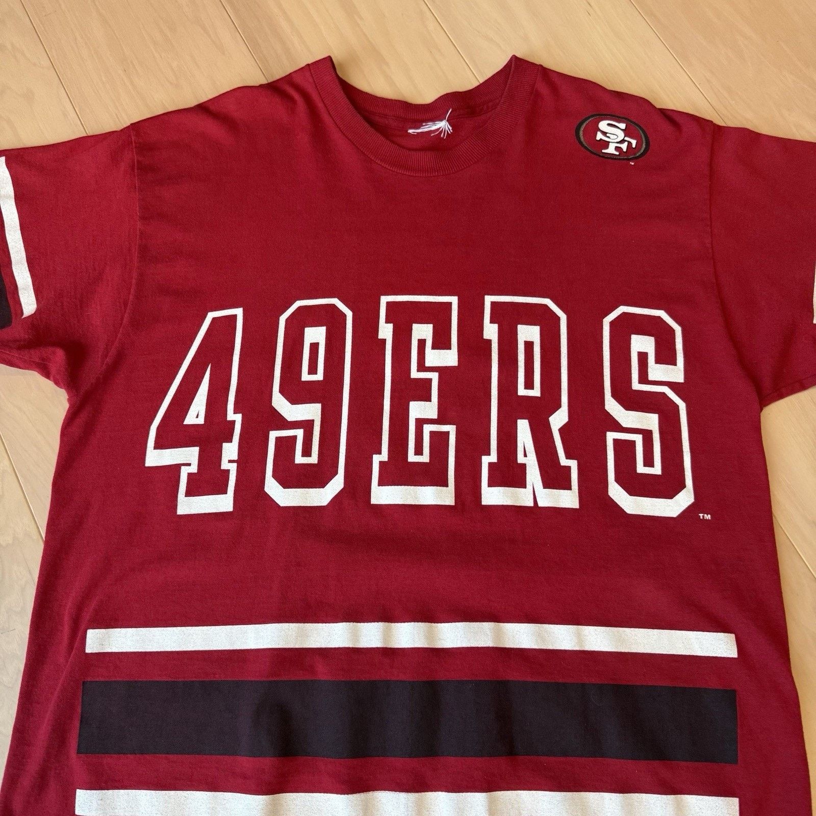 Salem Sportswear × Vintage Vintage San Francisco 49ers Shirt Red 90s Salem Sportswear Size US XL / EU 56 / 4 - 3 Thumbnail