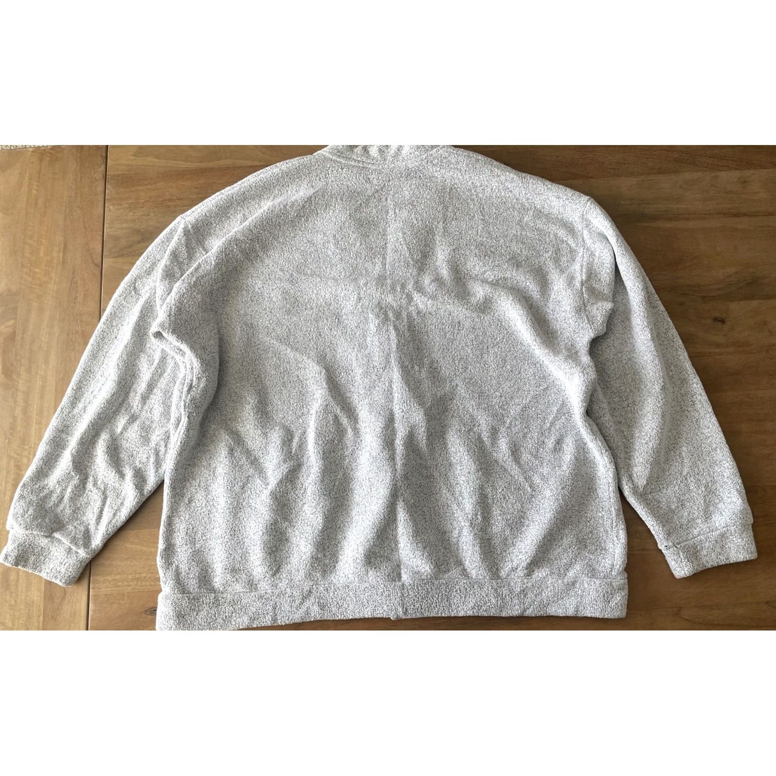 Vintage VINTAGE Cardigan Sweater 2XL Gray Embroidered Women's Aces USA Terry Knit Long Sleeve Regular Fit Size XXL / US 16-18 / IT 52-54 - 2 Thumbnail