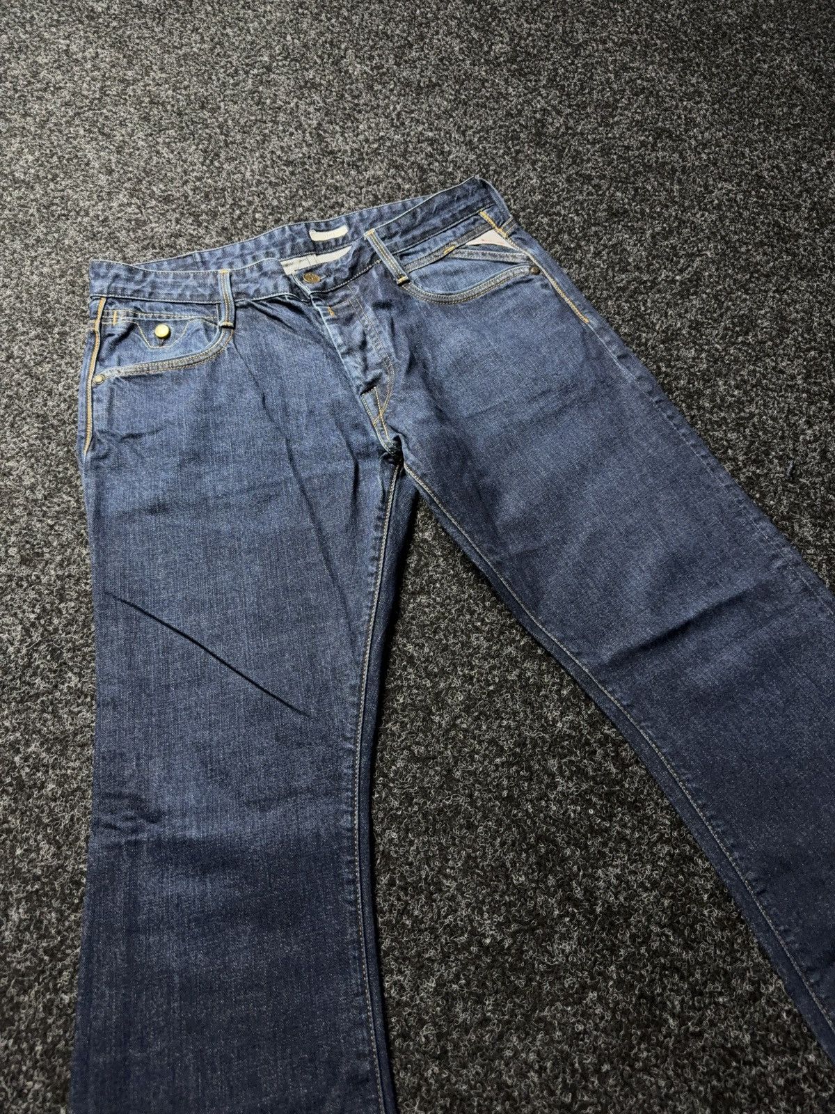 Replay Luxury 00s Y2K Replay Jimi Jeans M983 Straight Bootcut Denim Size US 34 / EU 50 - 5 Thumbnail