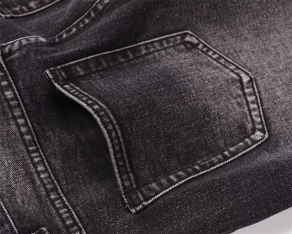 Japanese Brand × Jean Washed distressed straight-leg men's loose wide-leg jeans Size US 32 / EU 48 - 7 Thumbnail