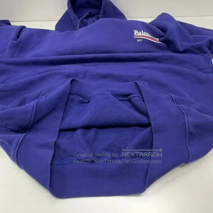Balenciaga Balenciaga Blue Hooded Sweatshirt. Size US S / EU 44-46 / 1 - 3 Thumbnail