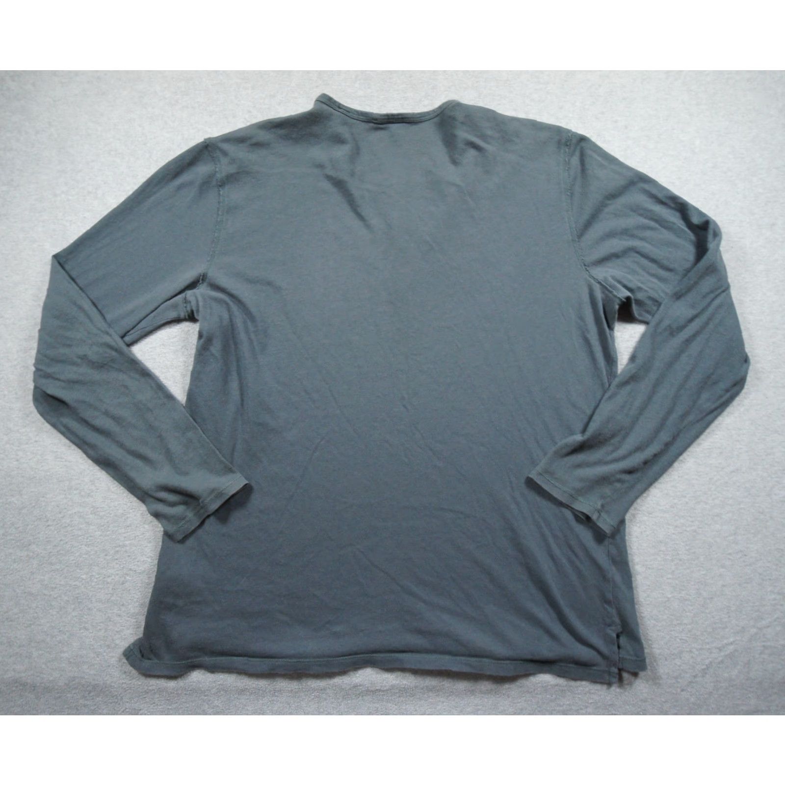 Vince Vince Shirt Mens XL Blue Henley Long Sleeve Preppy Casual Cotton Size US XL / EU 56 / 4 - 4 Thumbnail