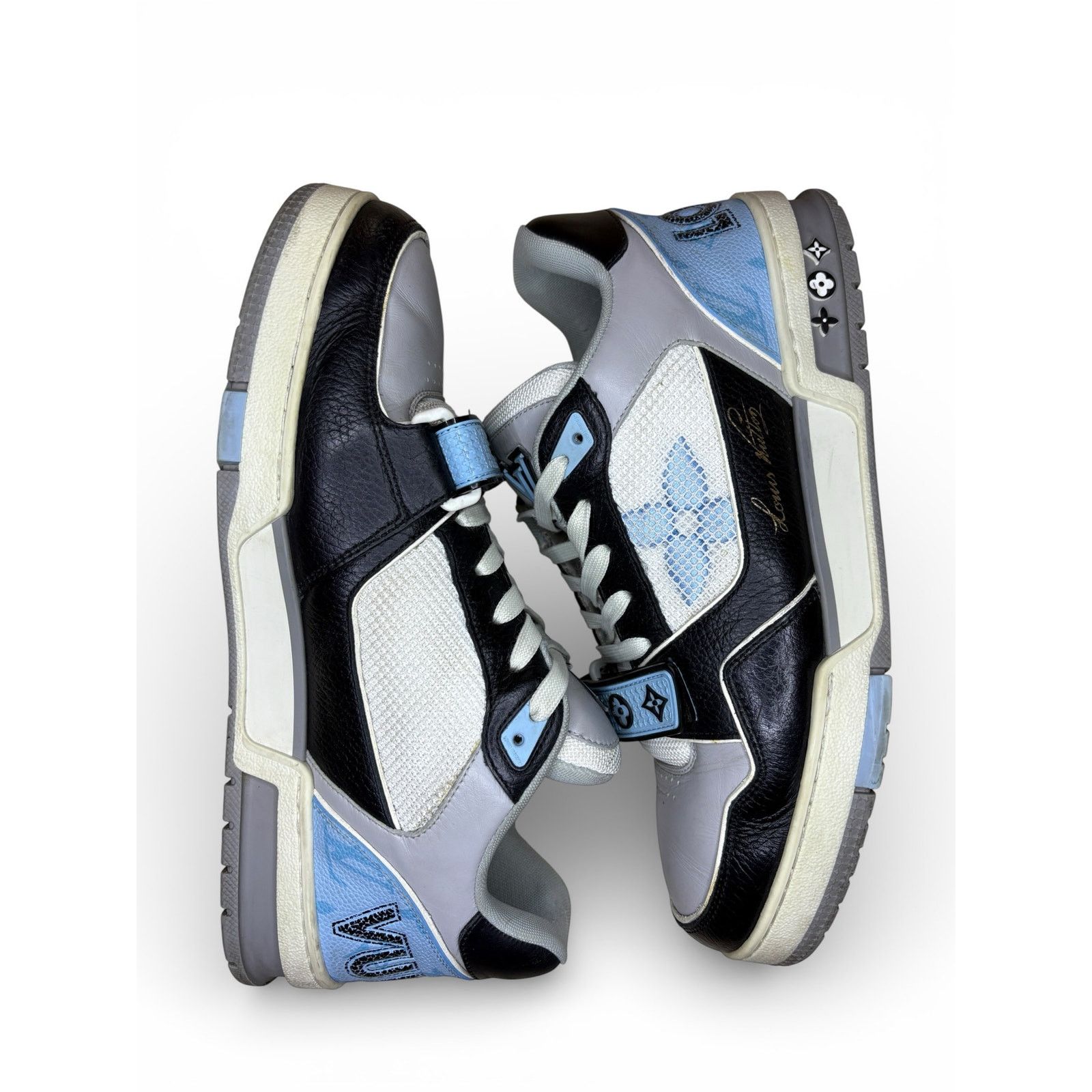 Louis Vuitton Louis Vuitton LV Strap Trainer Sneaker Blue/White 8.5LV9.5US Size US 9.5 / EU 42-43 - 2 Thumbnail