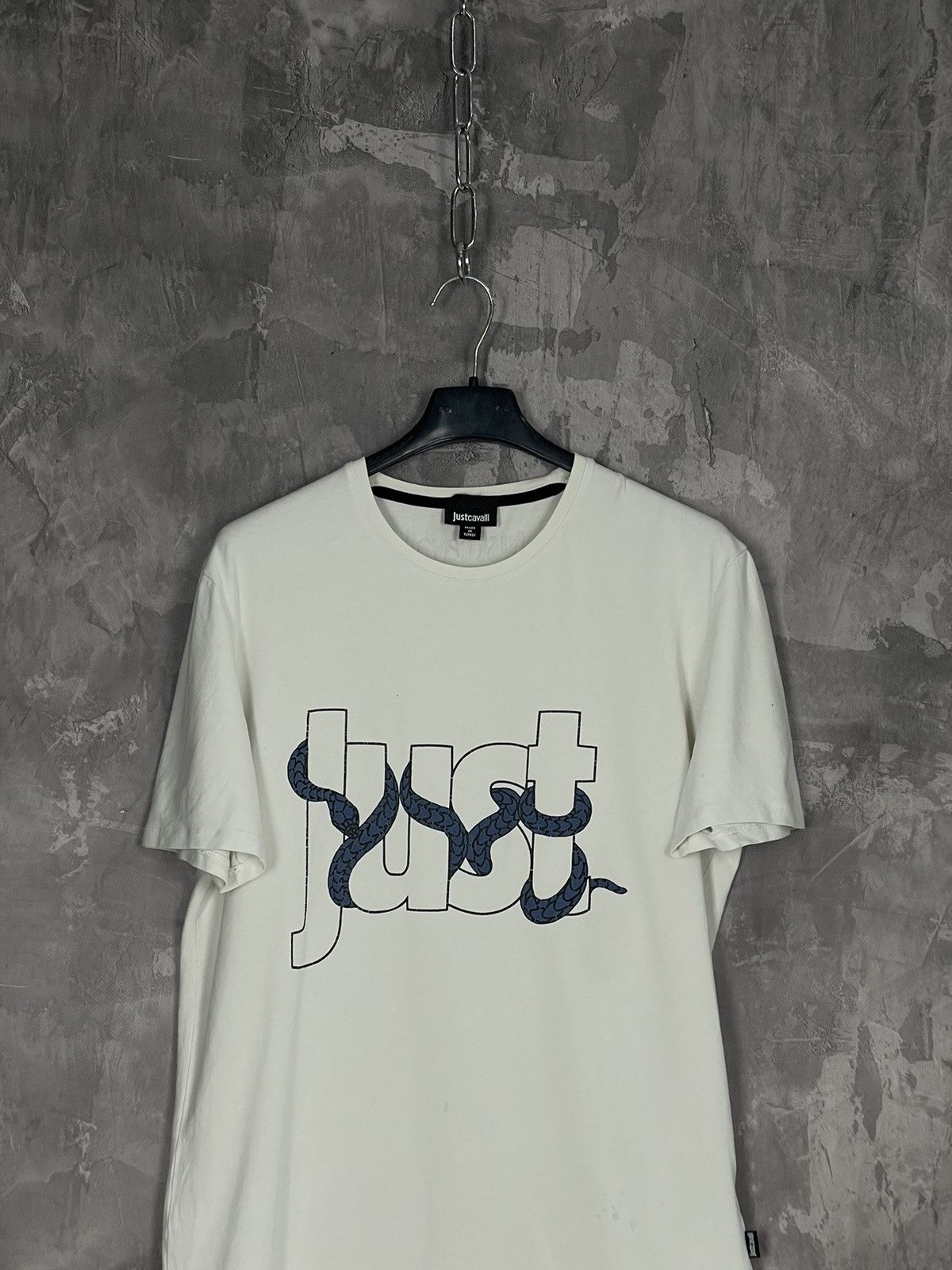 Just Cavalli × Roberto Cavalli Roberto Cavalli Big Logo Snake T Shirt Just Cavalli Y2K Size US M / EU 48-50 / 2 - 3 Thumbnail