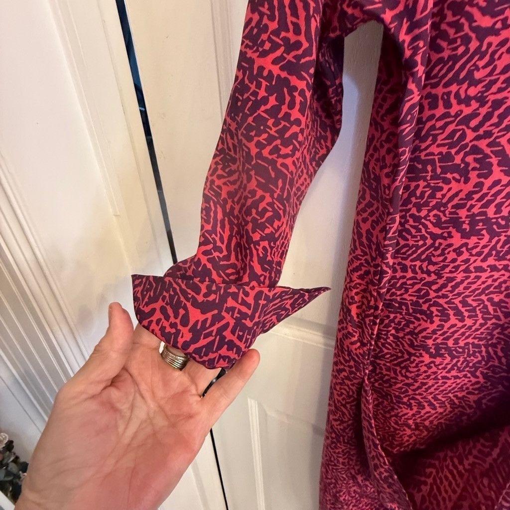 Corey Lynn Calter Women's corey lynn calter silk Dress 4 Red Purple Size S / US 4 / IT 40 - 9 Thumbnail