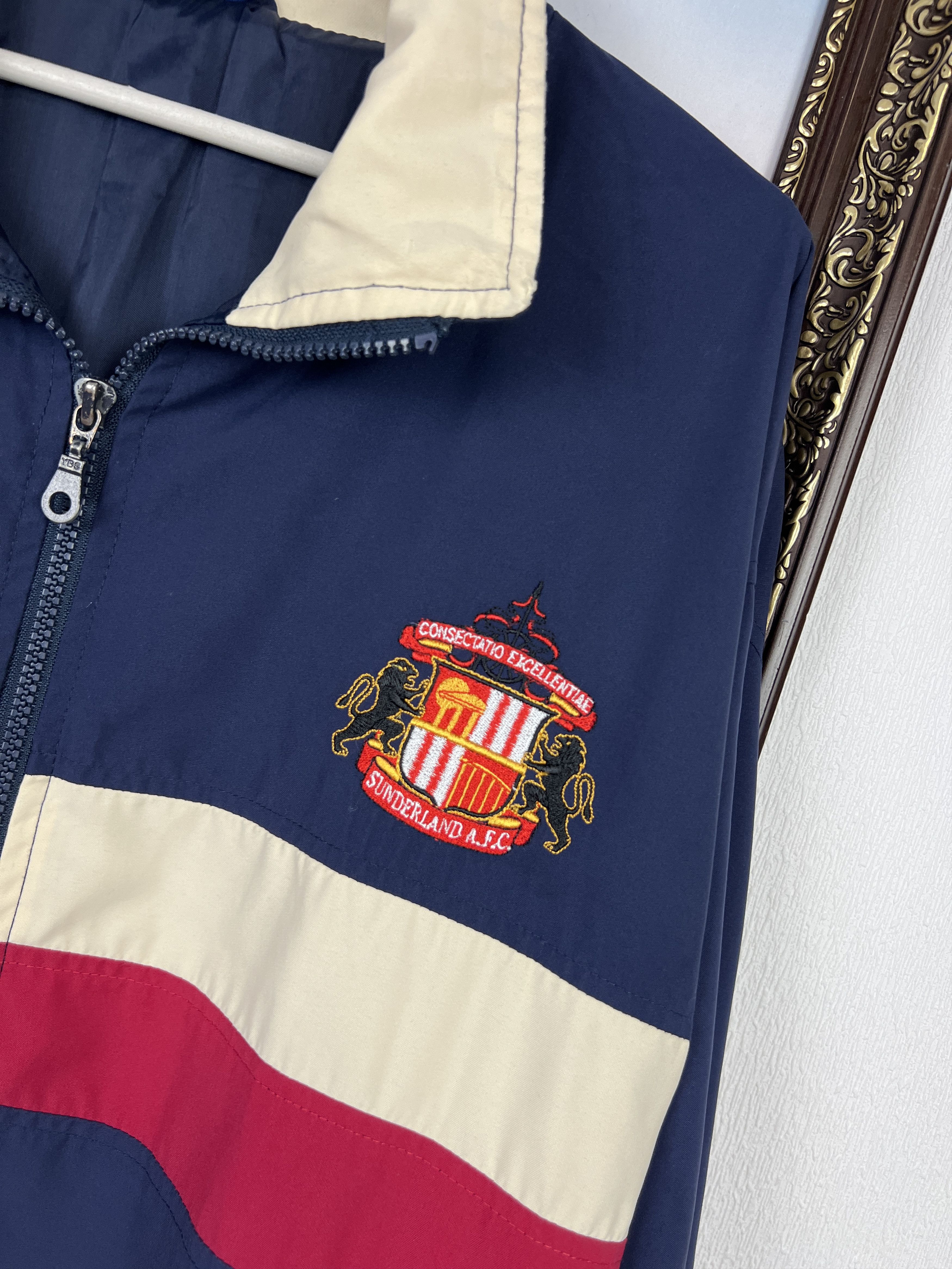 Asics Vintage ASICS Sunderland The Black Cats Football Jacket Size US L / EU 52-54 / 3 - 3 Thumbnail