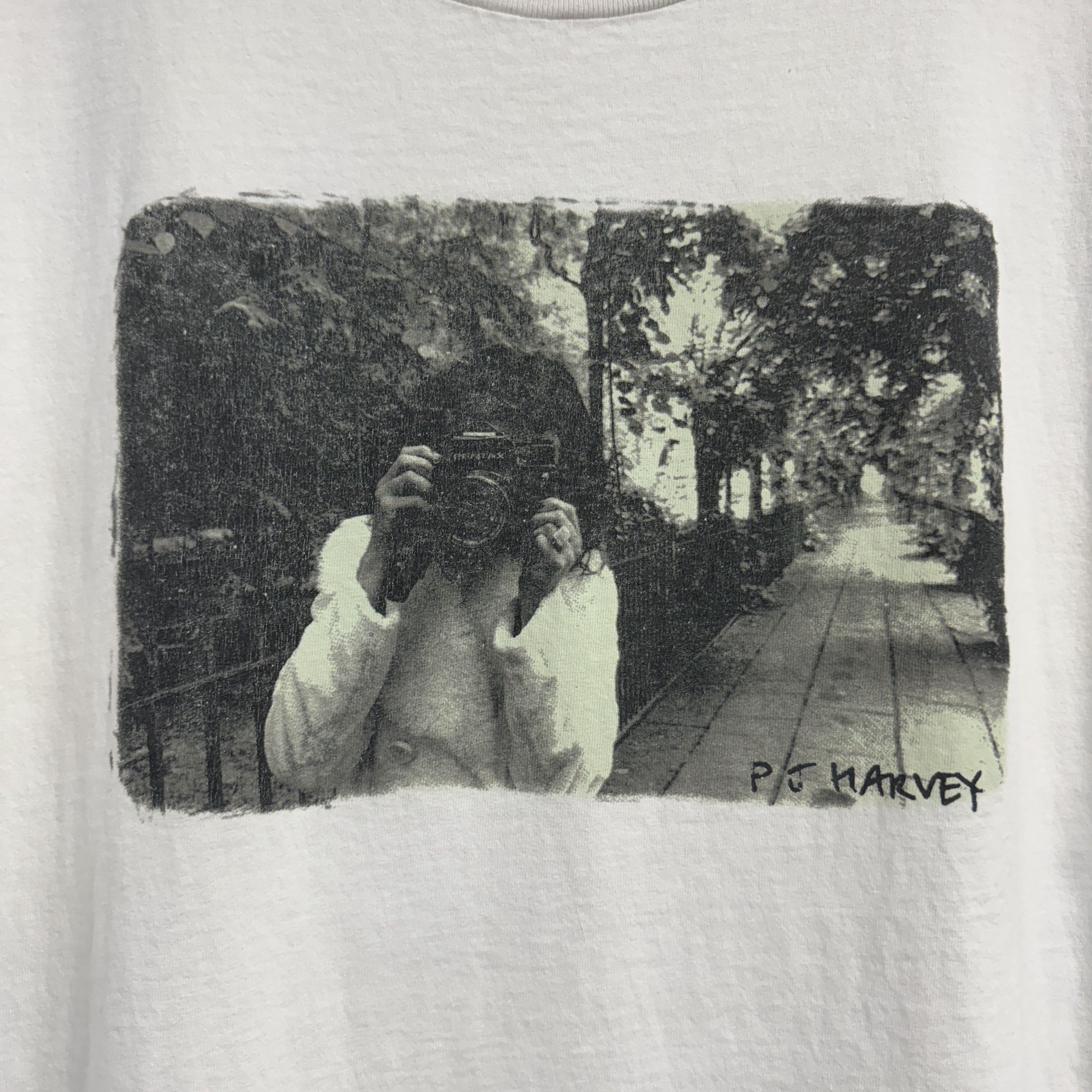 Band Tees Vintage 90s PJ Harvey Photo Tee Size US XL / EU 56 / 4 - 4 Thumbnail