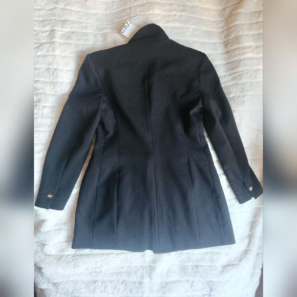 Zara NWt Zara Long Fitted Blazer Lapel Collar, Shoulder Pads Size M / US 6-8 / IT 42-44 - 2 Thumbnail
