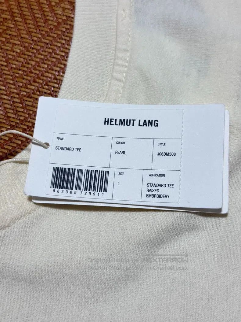 Helmut Lang Helmut Lang Classic embroidered slogan crew neck short-sle Size US L / EU 52-54 / 3 - 5 Thumbnail