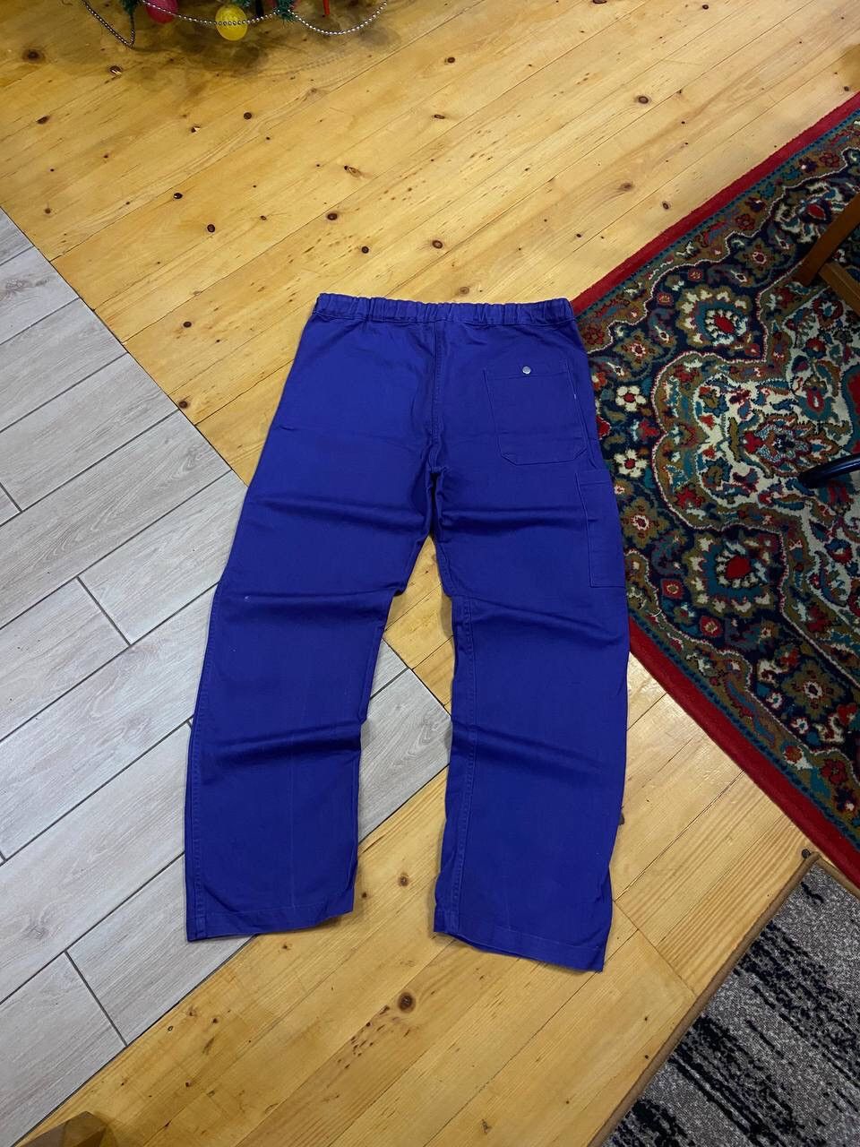 Le Laboureur Vintage French Workwear Washed Blue Front Pochets Pants Size US 33 - 2 Thumbnail