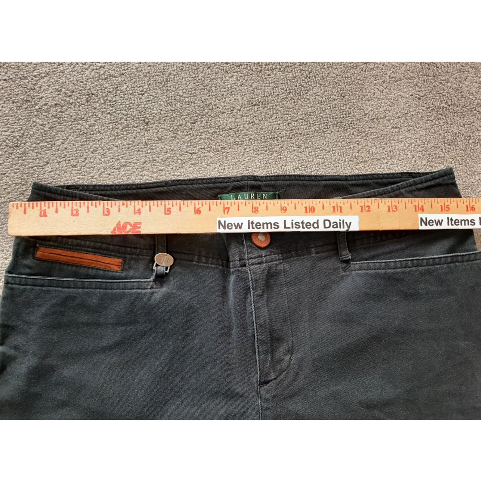 Ralph Lauren Lauren Ralph Lauren Pants Women Size 10 Black Ankle Classic Regular Solid Women Size 32" / US 10 / IT 46 - 3 Thumbnail