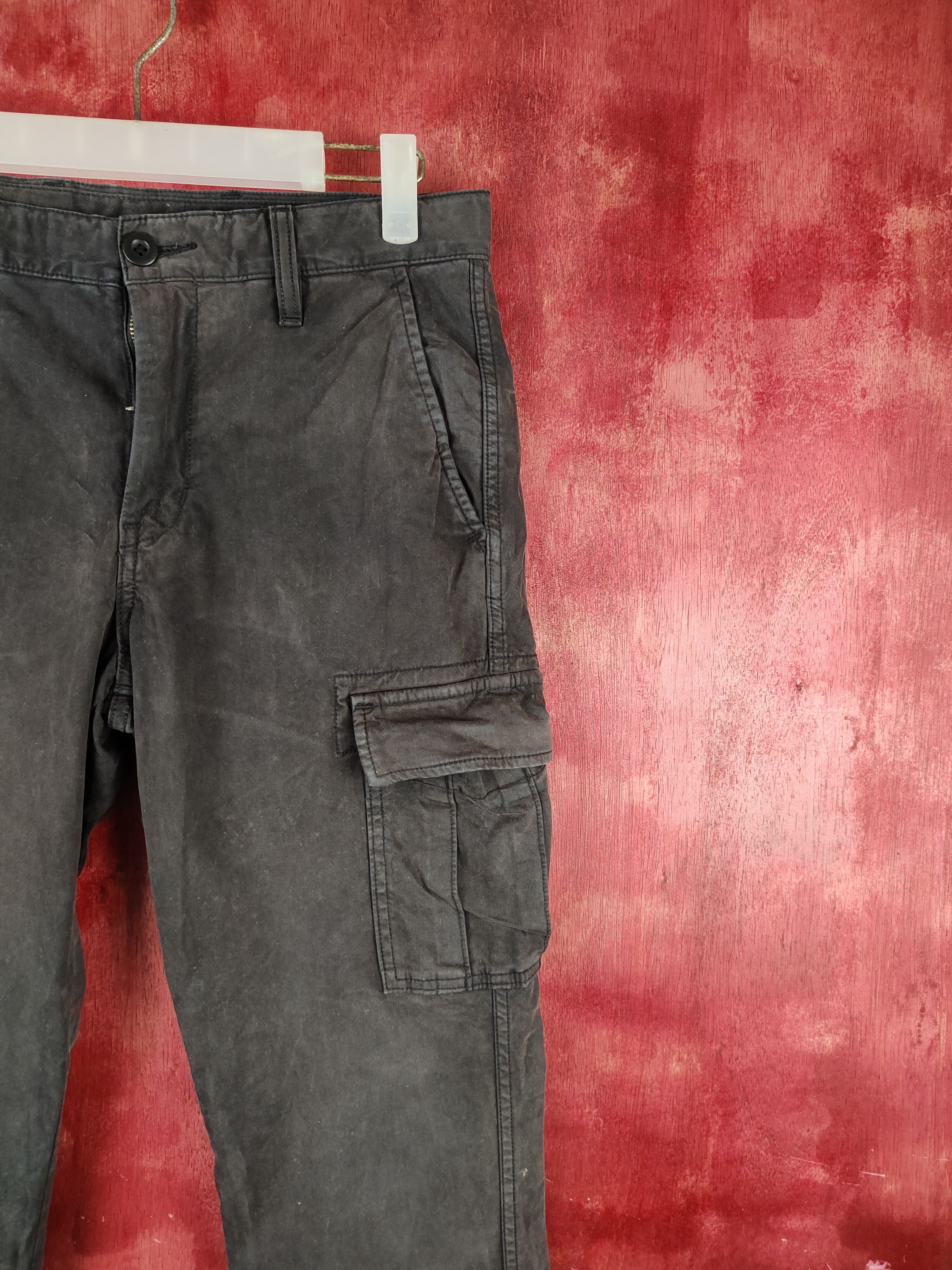 Japanese Brand × Uniqlo Uniqlo Black Faded Multipocket Tactical Cargo Pants #S1501 Size US 30 / EU 46 - 5 Thumbnail