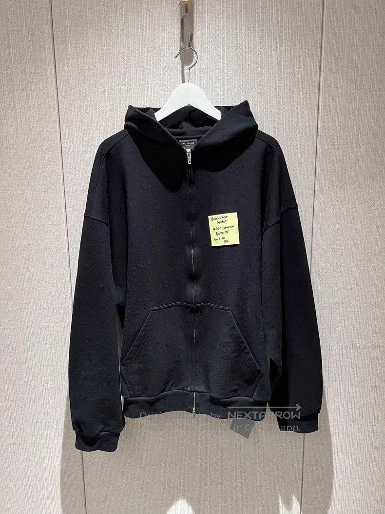 Balenciaga Balenciaga Tag Pull Zip Hoodie Size US L / EU 52-54 / 3 - 3 Thumbnail