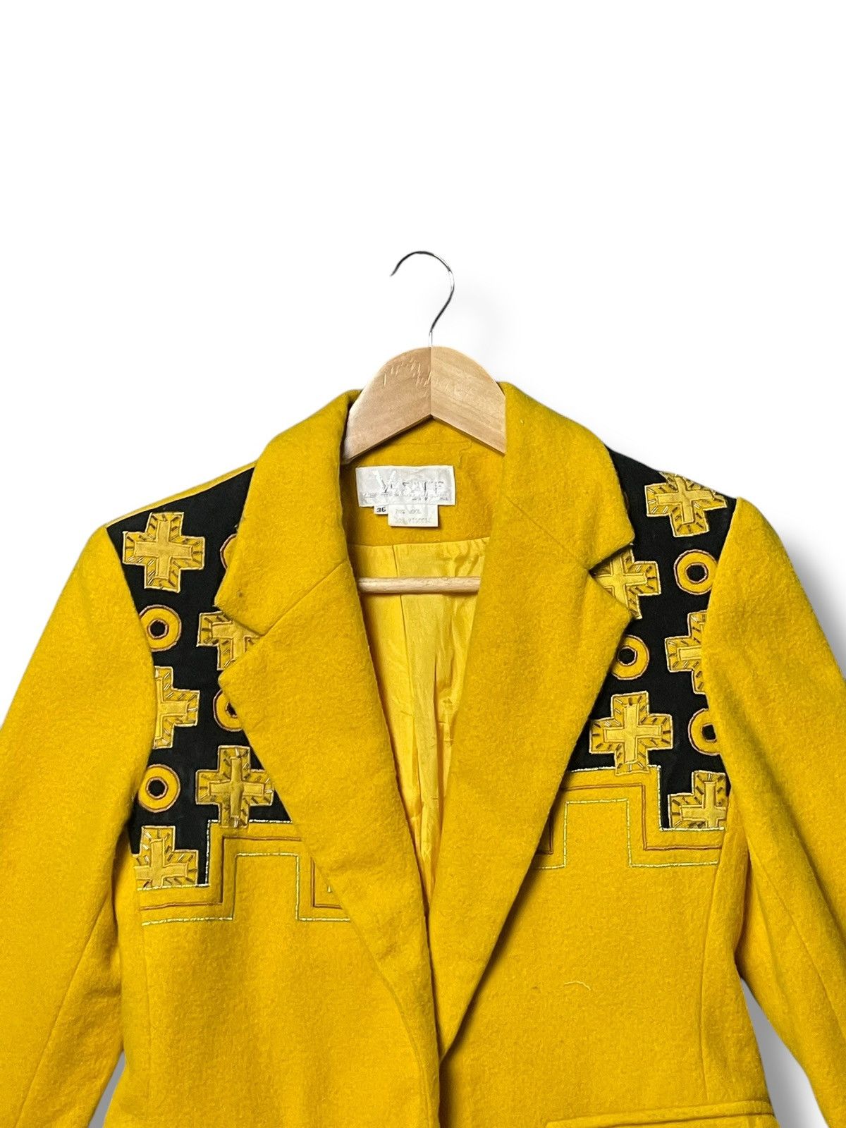 Designer × Vintage Vezace Wool + Viscose Outerwear Blazer (45) Size US XS / EU 42 / 0 - 2 Thumbnail