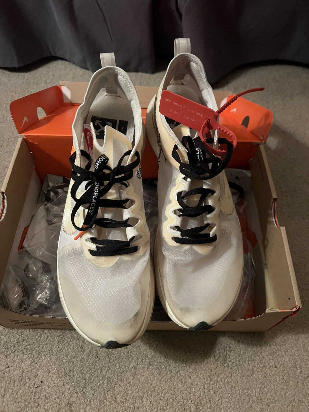 Nike × Off-White The 10: Nike Zoom Fly Size US 12 / EU 45 - 3 Thumbnail