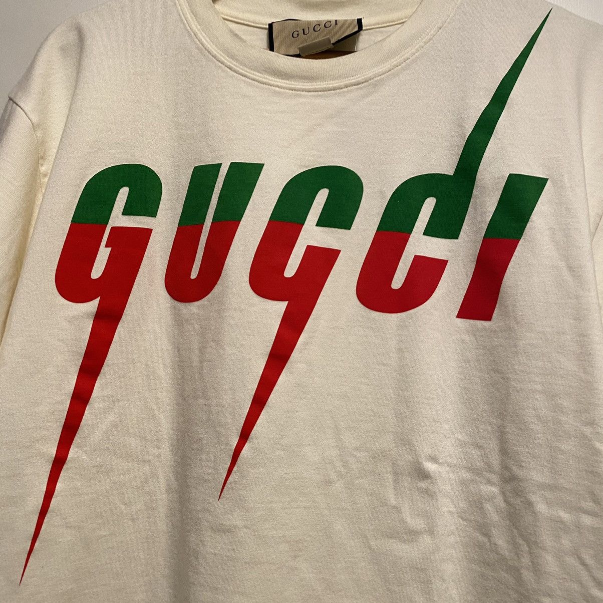 Gucci Gucci Blade Tee White Size US M / EU 48-50 / 2 - 3 Thumbnail
