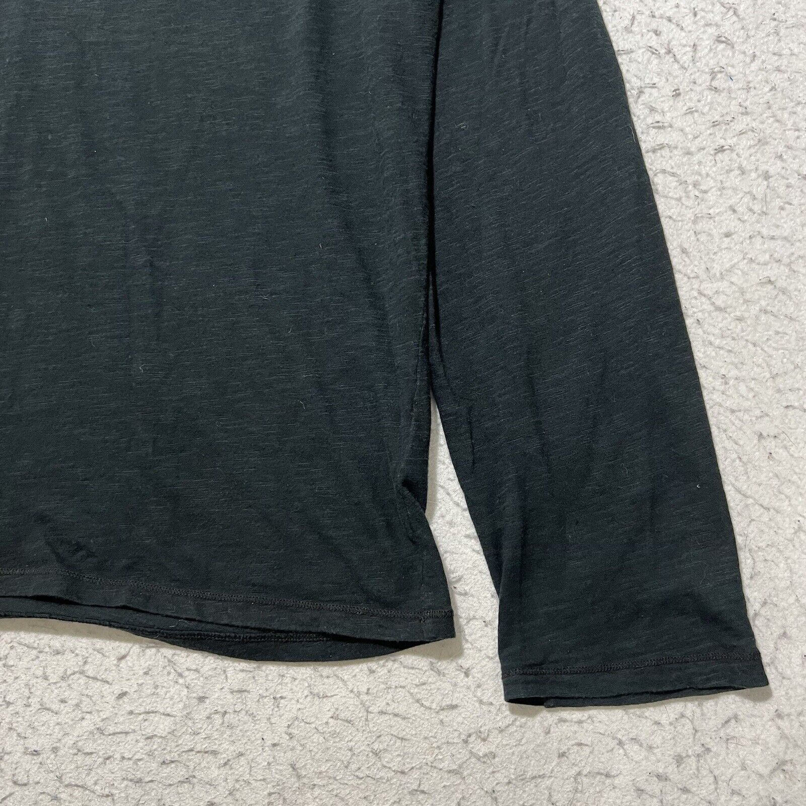Club Monaco Club Monaco Henley Neck Snap Button Black Pullover T Shirt Size US XL / EU 56 / 4 - 4 Thumbnail
