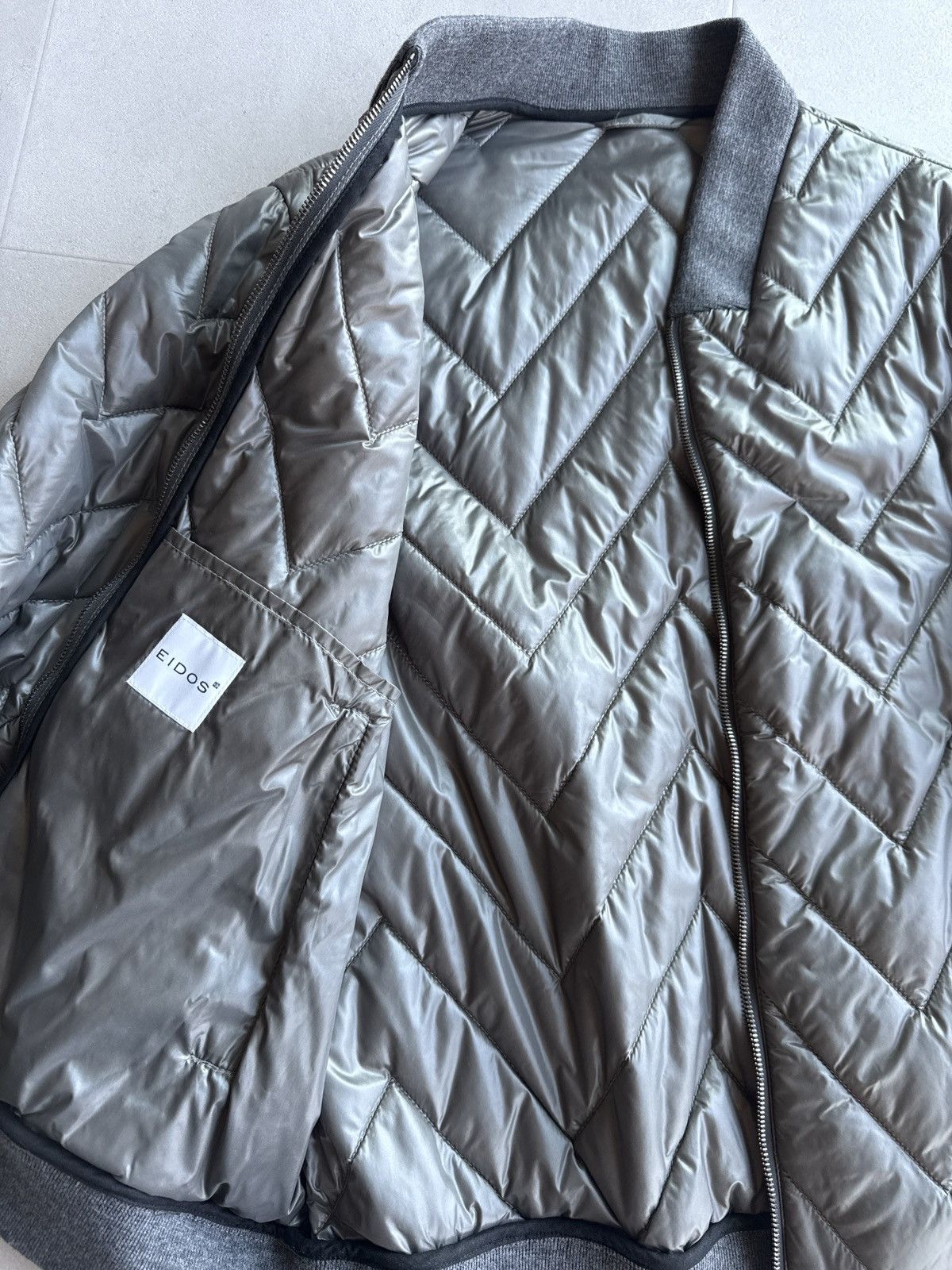 Eidos Napoli Eidos Chevron quilted puffer style jacket sz M - L Size US M / EU 48-50 / 2 - 5 Thumbnail