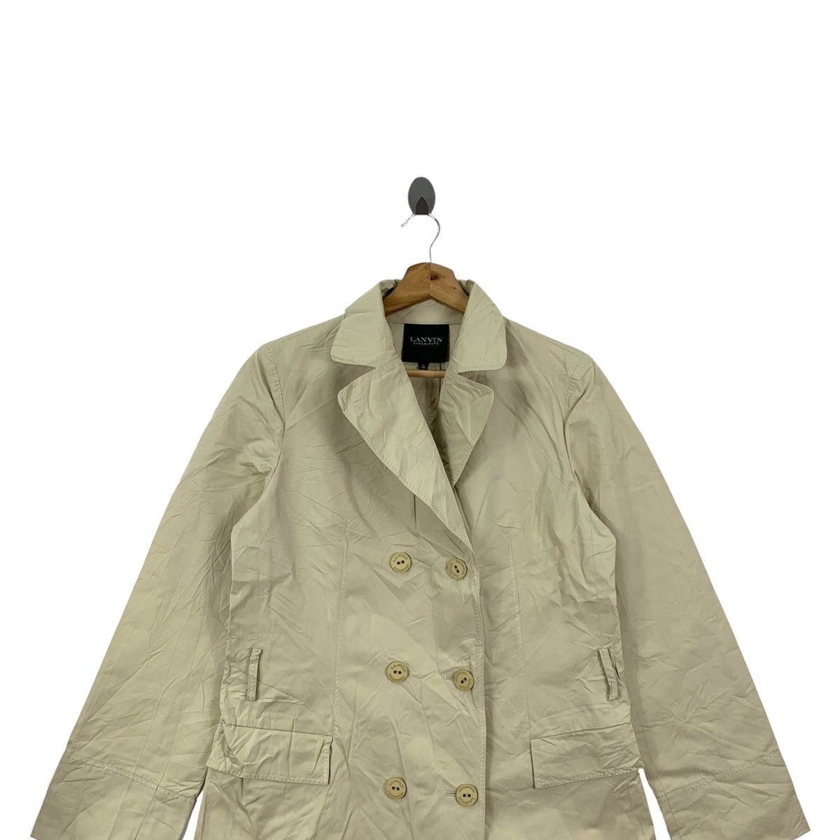 Lanvin LANVIN Collection Fashion Designer Trench Coat Jacket Size S / US 4 / IT 40 - 3 Thumbnail