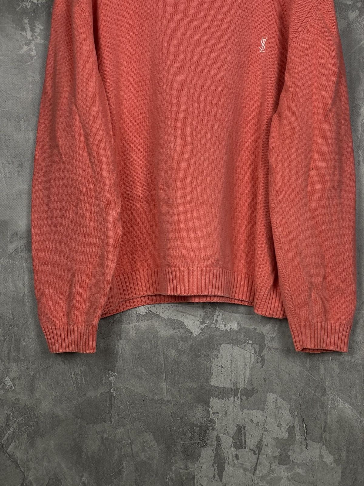 Vintage × Yves Saint Laurent Rare Colour YSL Sweater Knit Beige YSL Knitted Size US XL / EU 56 / 4 - 5 Thumbnail