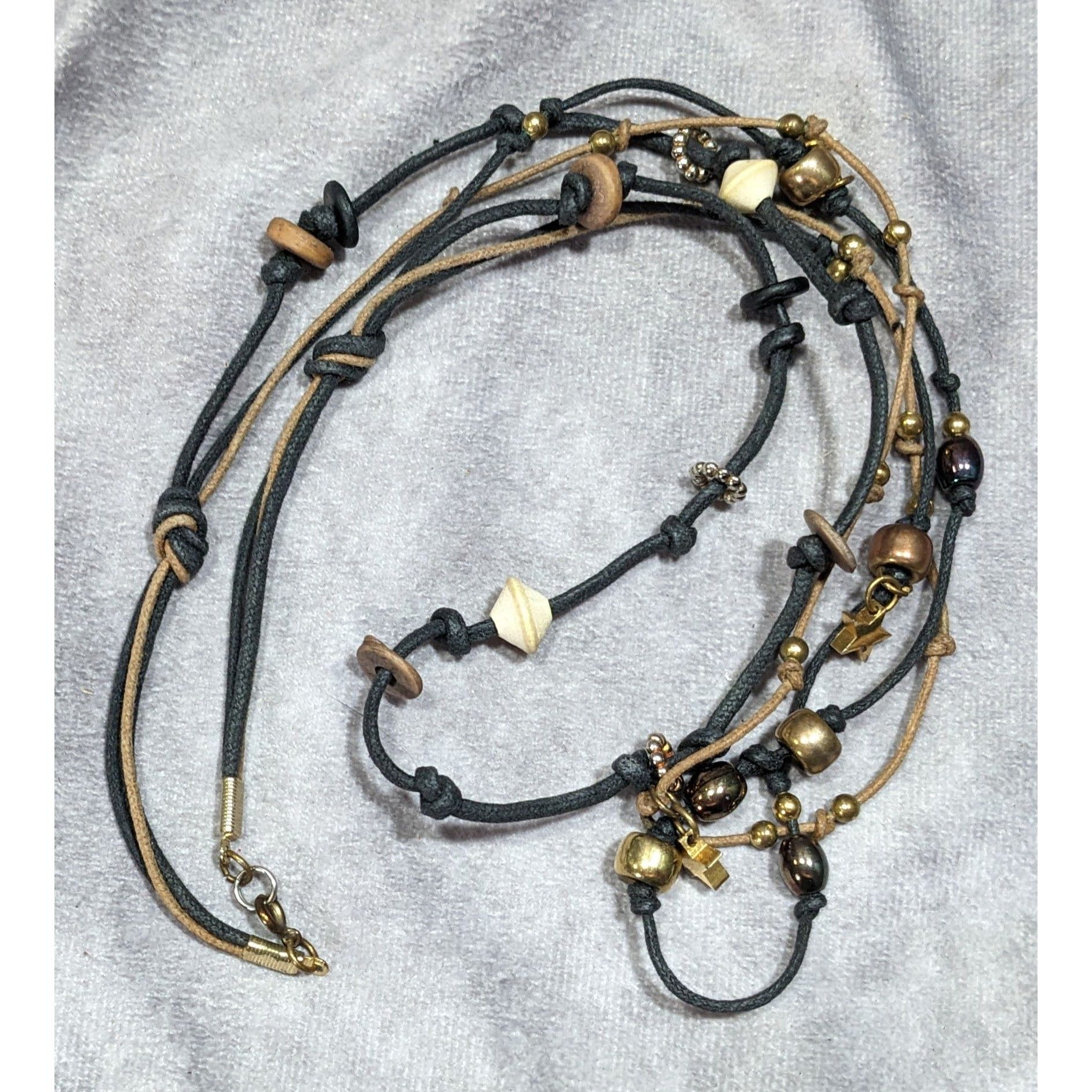 Other Whimsical Fairycore Layered Cord Necklace With Star Charms Size ONE SIZE - 5 Thumbnail