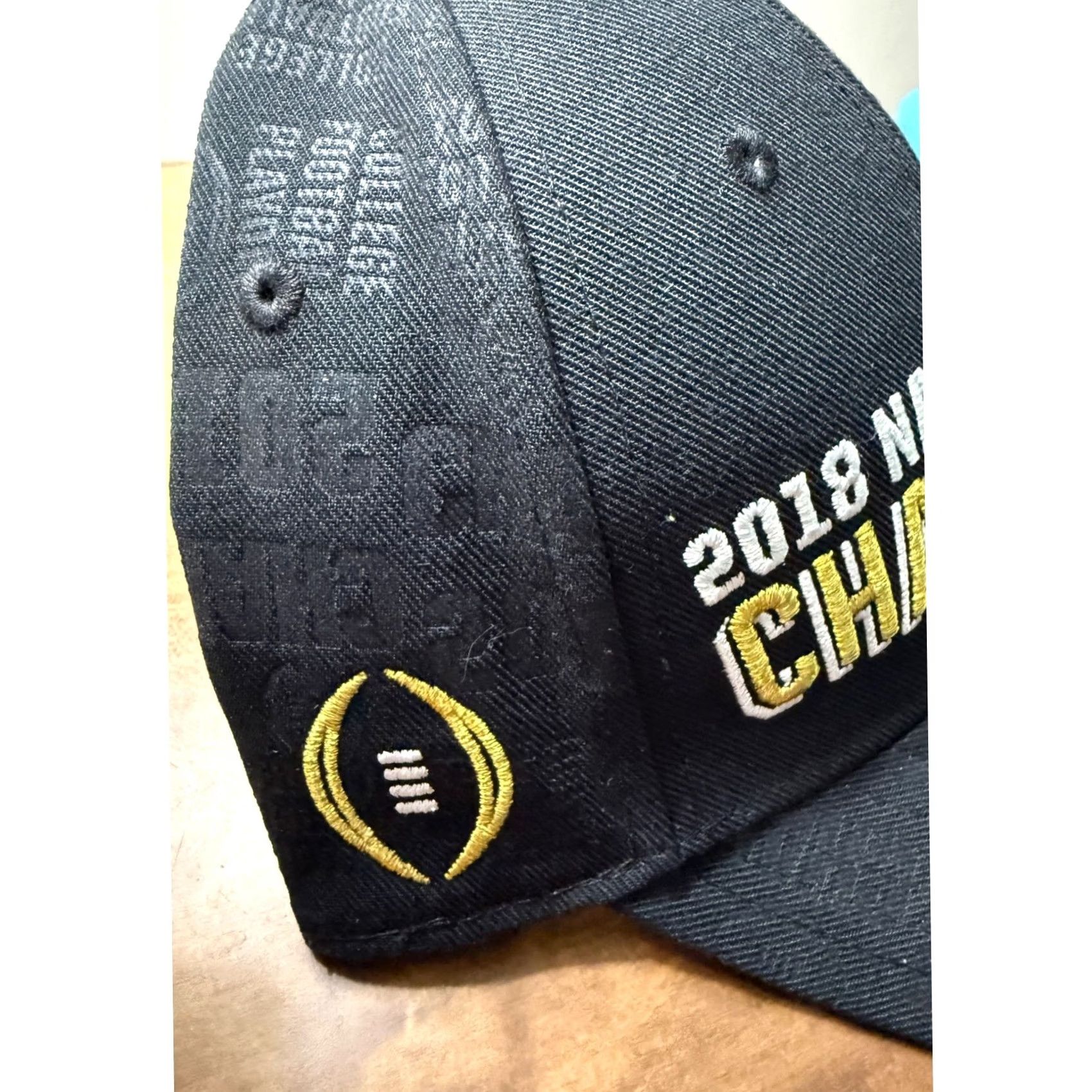 Nike Nike Clemson Tigers Hat Mens OSFA Black 2018 National Champs Locker Room Cap Size ONE SIZE - 2 Thumbnail