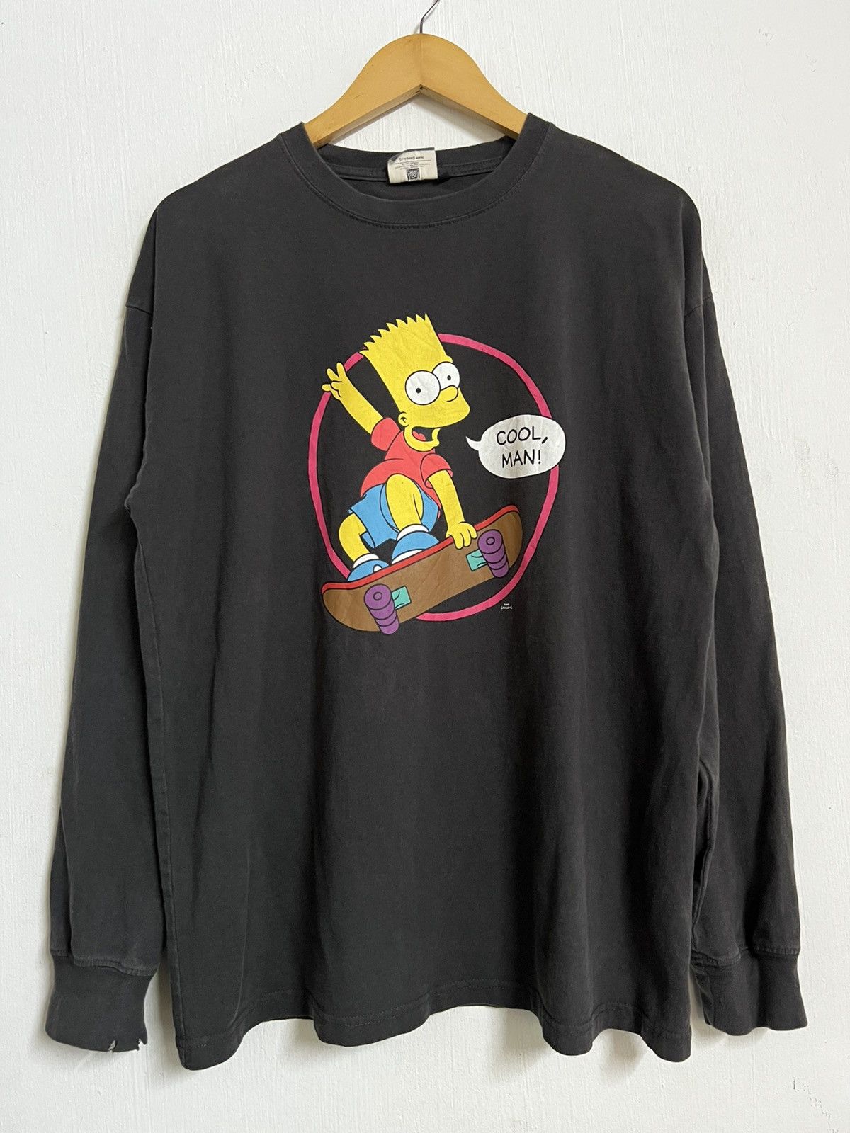 Vintage 🔥HOT DROPS🔥Vintage Bart The Simpsons Skate Tee Size US L / EU 52-54 / 3 - 1 Thumbnail
