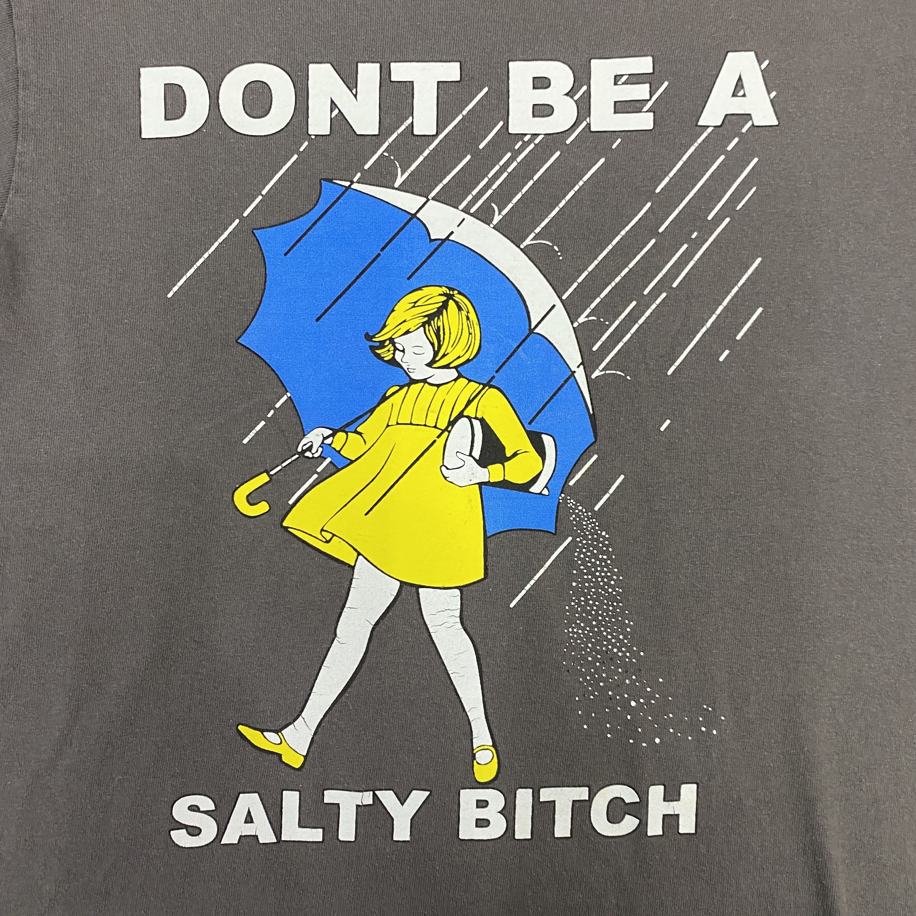 Delta Vintage Women's Don’t be a Salty Bitch Shirt - K034 Size S / US 4 / IT 40 - 3 Thumbnail