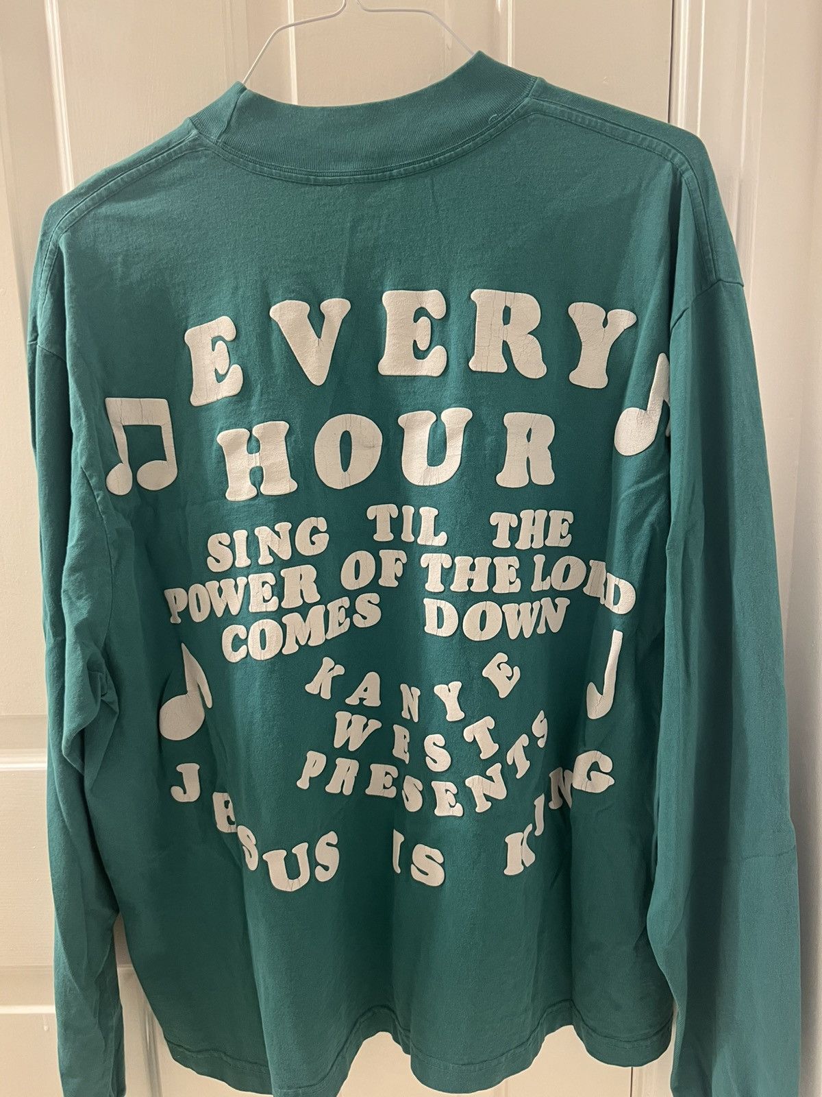 Cactus Plant Flea Market × Kanye West CPFM Kanye West Jesus is King long sleeve sky t green L Size US L / EU 52-54 / 3 - 2 Thumbnail