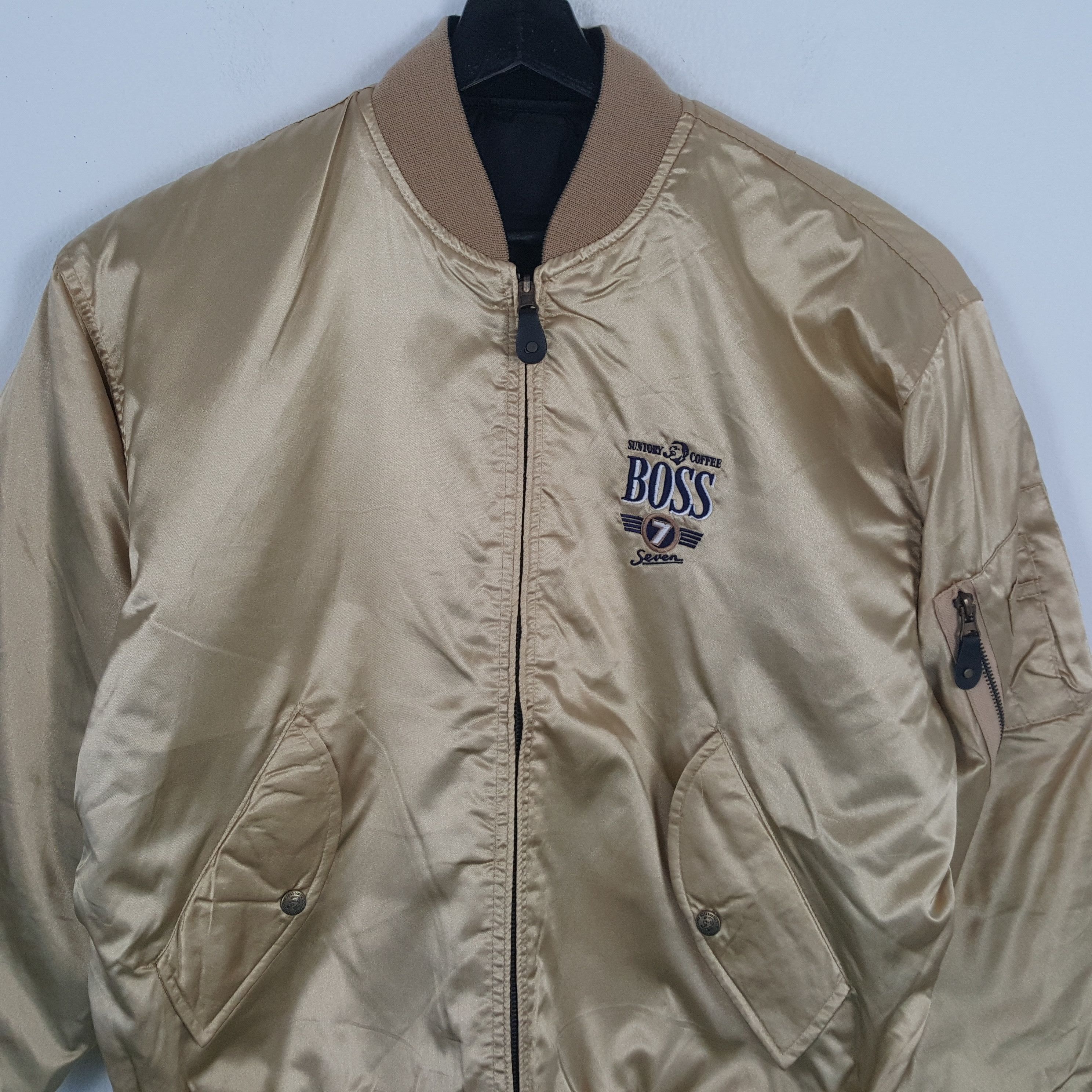 Vintage BOSS 7 Suntory Coffee Reversible Jacket Size US L / EU 52-54 / 3 - 2 Thumbnail