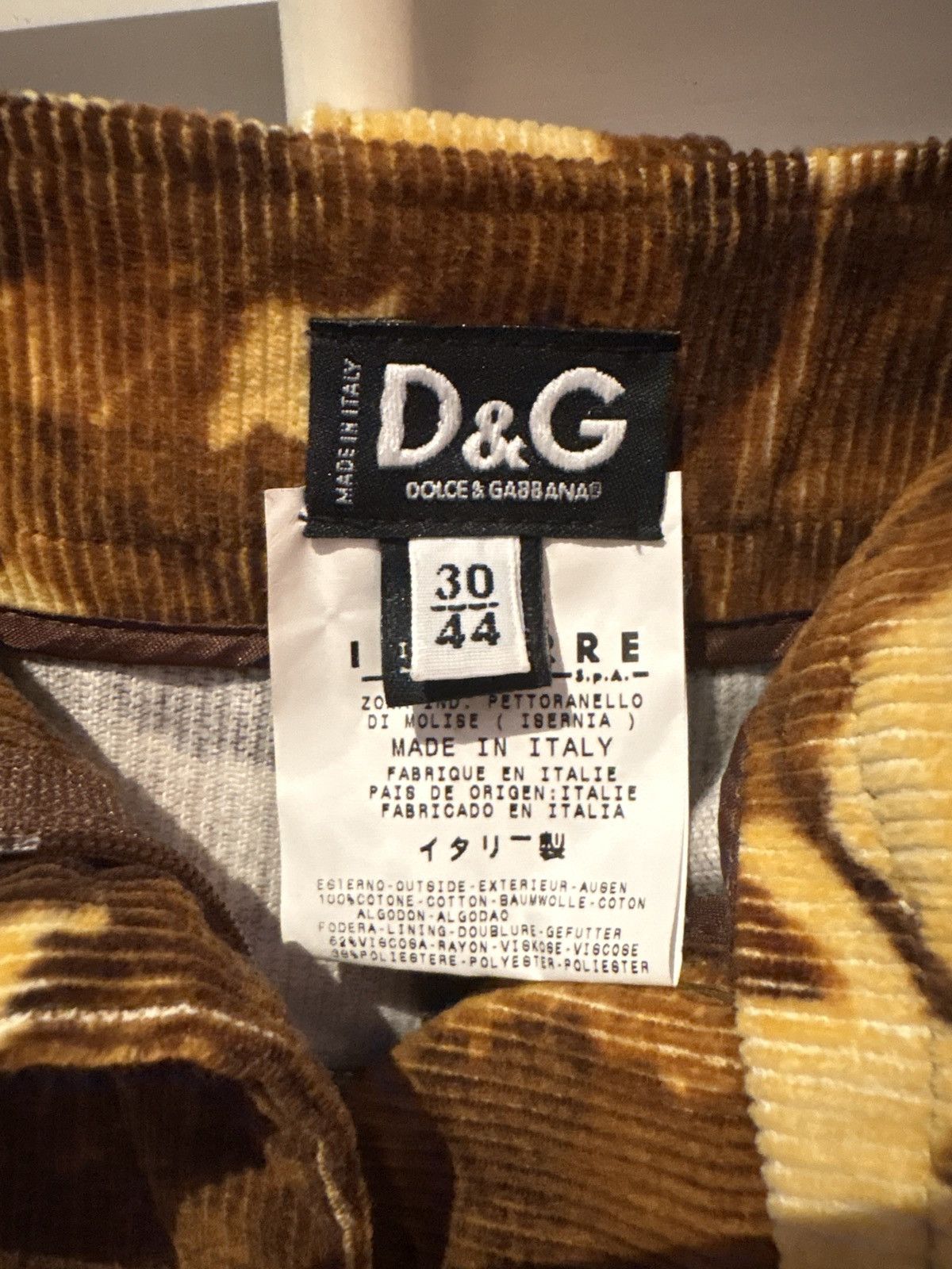 Dolce & Gabbana Dolce and Gabbana Vintage Flare Corduroy Pants Size 30" / US 8 / IT 44 - 3 Thumbnail