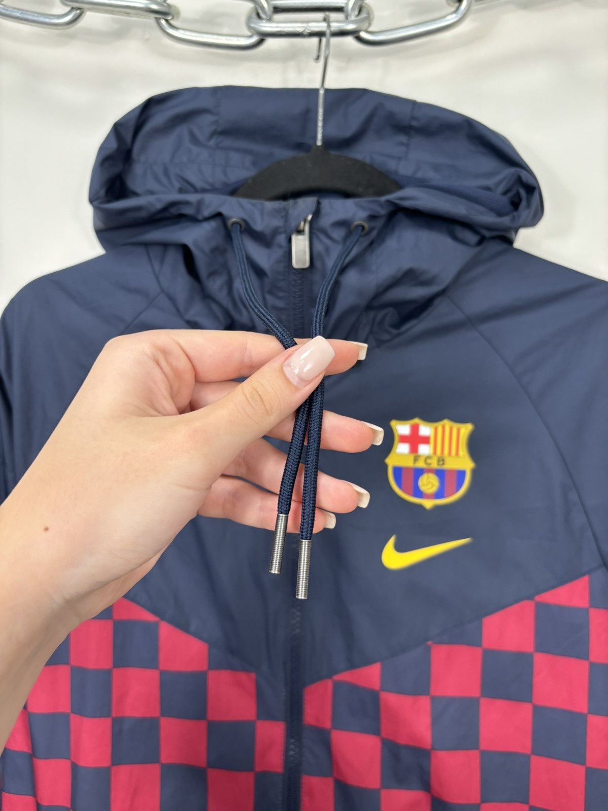 Nike Nike Barcelona Men’s Full Zip Chess Training Soccer Jacket Size US S / EU 44-46 / 1 - 8 Thumbnail