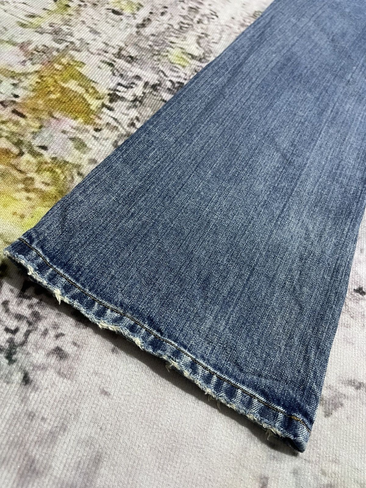 Lauren Ralph Lauren × Polo Ralph Lauren × Vintage Flare Vintage Laurent Jeans Co with Patches Size US 33 - 9 Thumbnail