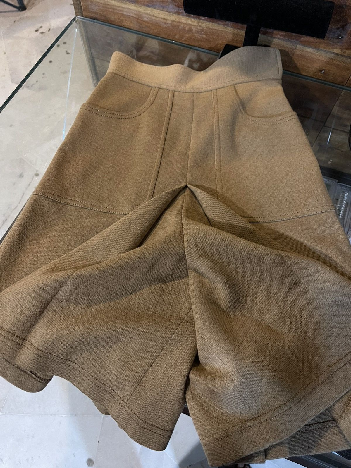 Miu Miu RARE MIU MIU WOOL DEFORMATION DESIGN WIDE HALF Size 26" / US 2 / IT 38 - 6 Thumbnail
