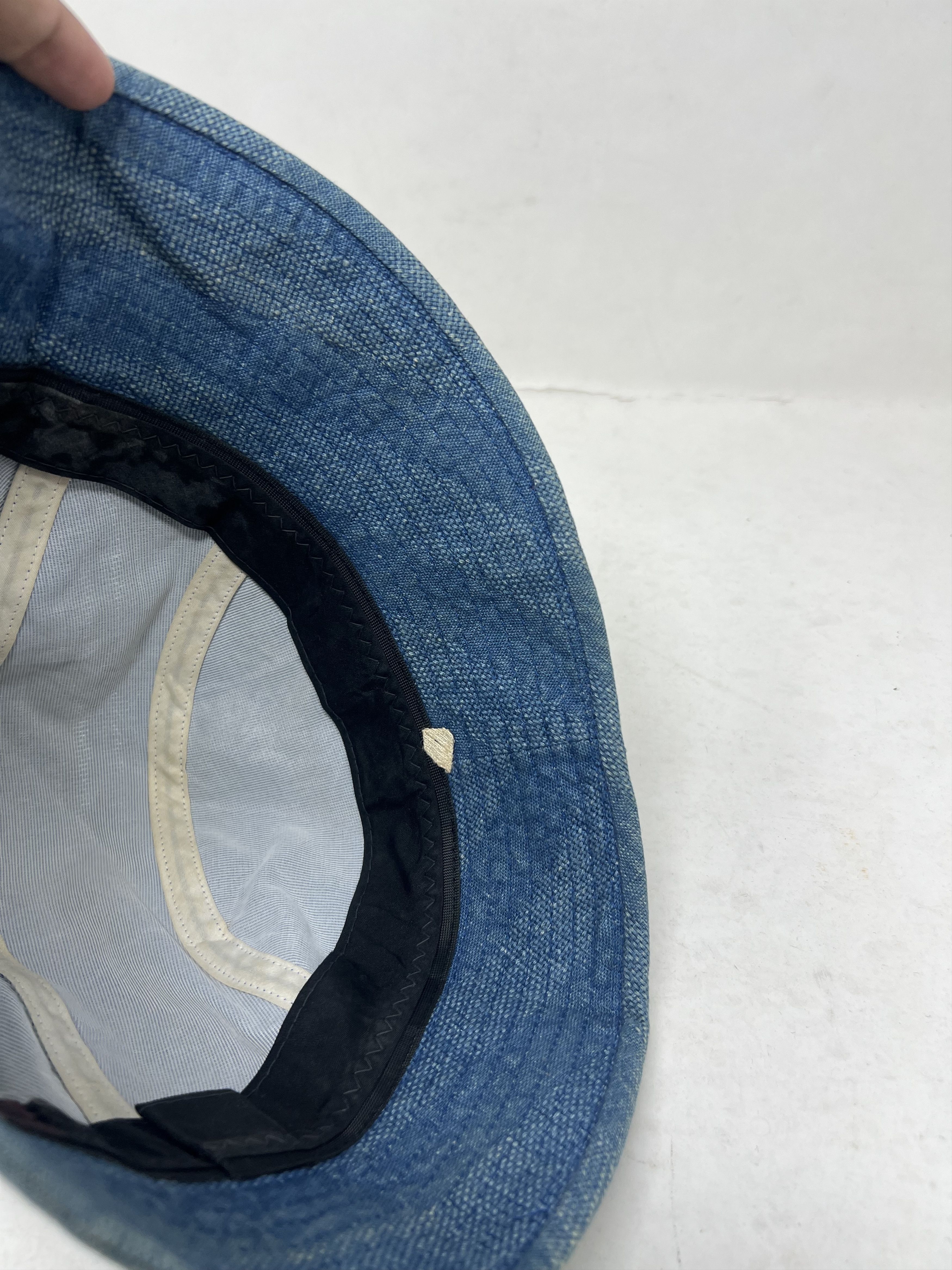 Japanese Brand Janeriver Kendo Indigo Workwear Bucket Hat Size ONE SIZE - 8 Thumbnail