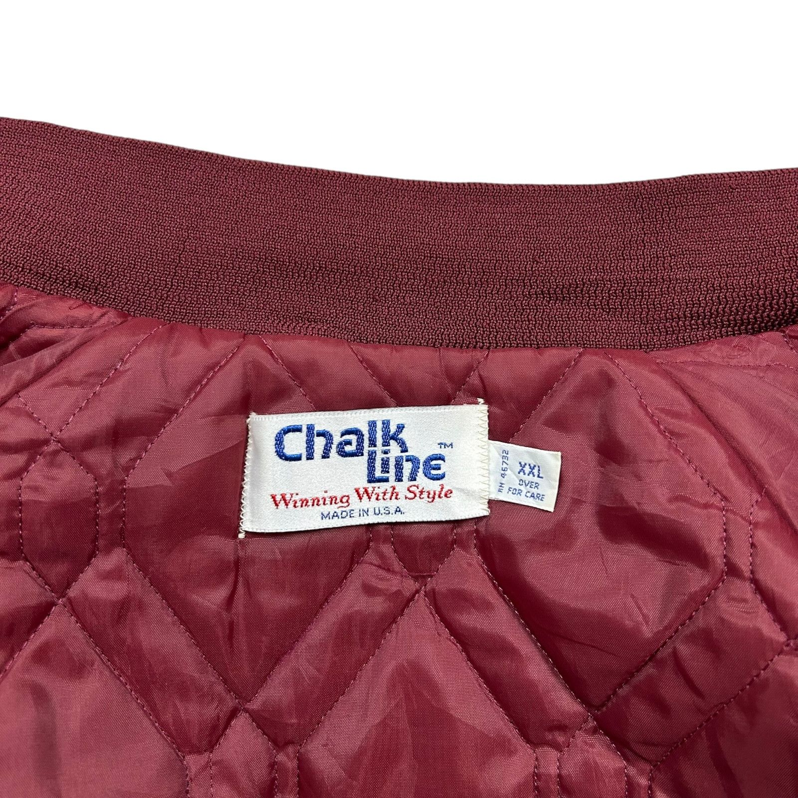 NFL 90s WASHINGTON REDSKINS CHALK LINE SATIN JACKET SPELL OUT Size US XXL / EU 58 / 5 - 5 Thumbnail