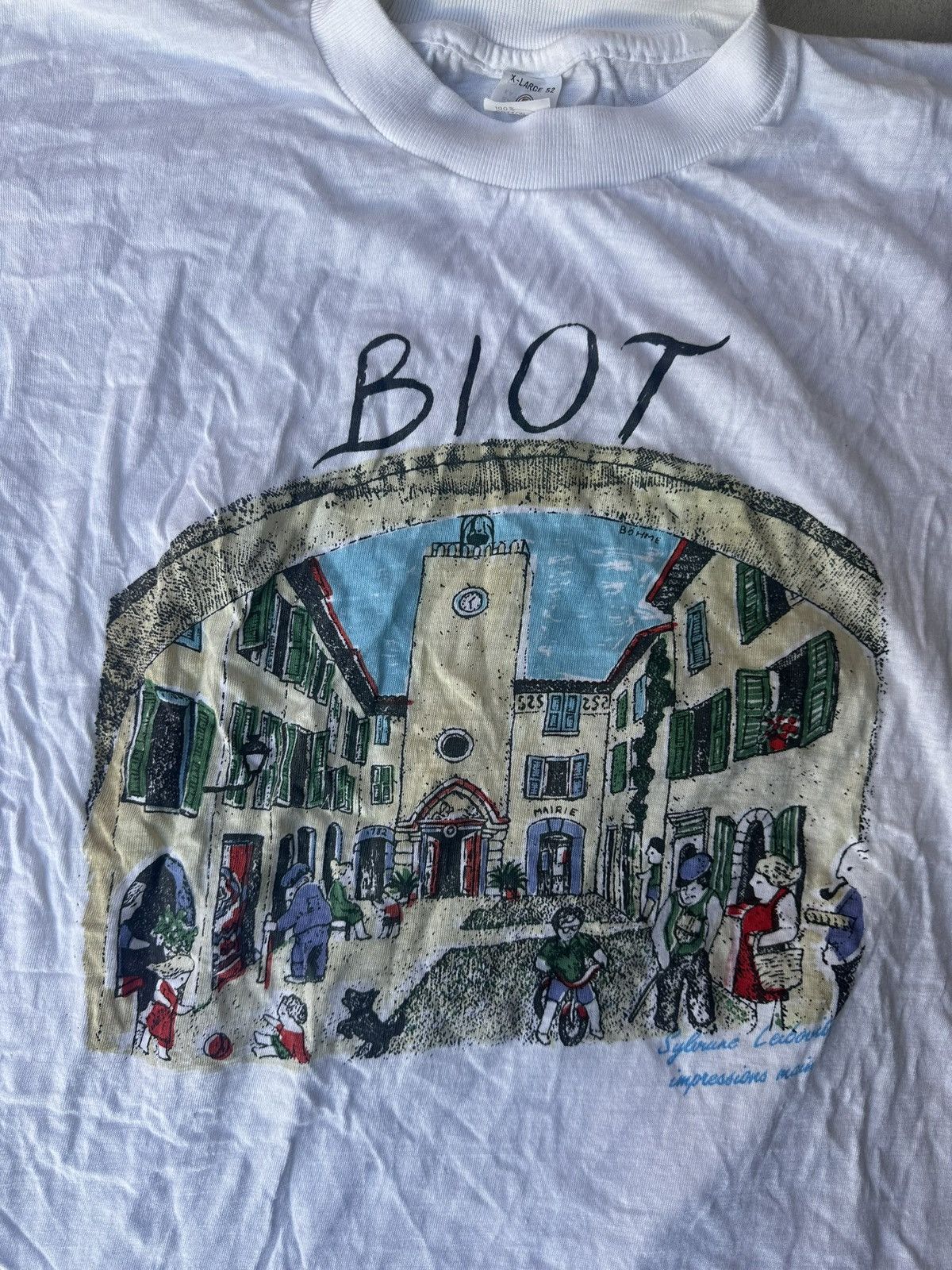 Vintage FRENCH VINTAGE TEE single stitch Size US M / EU 48-50 / 2 - 2 Thumbnail