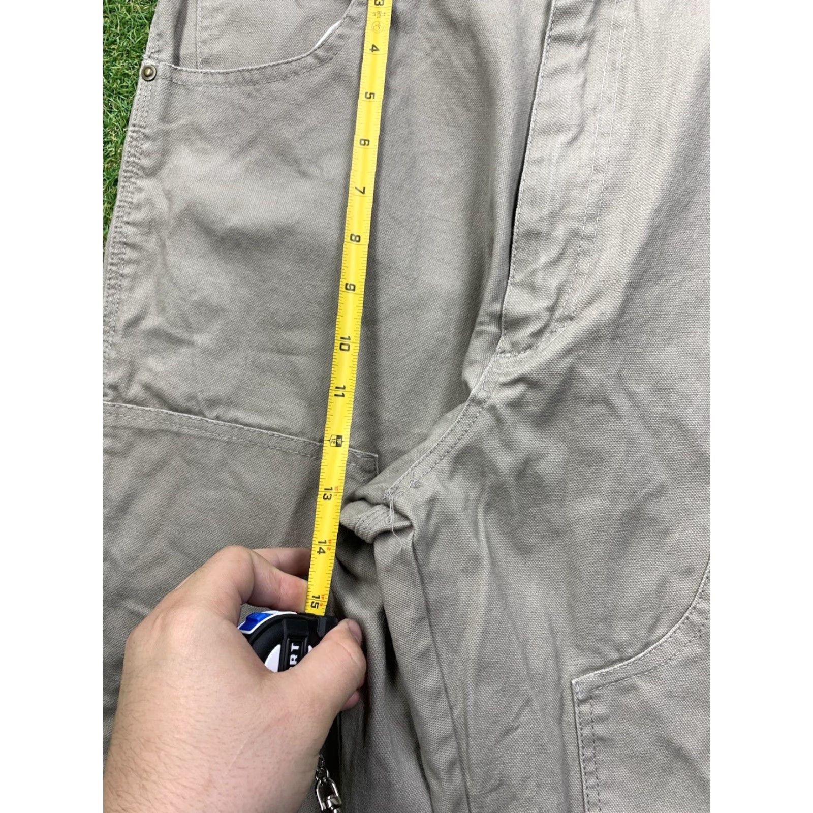 Doublet Bear River Workwear Pants Mens 36x32 Brown Double Knee Carpenter Cargo Work Pants Brown 90s Army Outdoor Mens Size US 36 / EU 52 - 7 Thumbnail