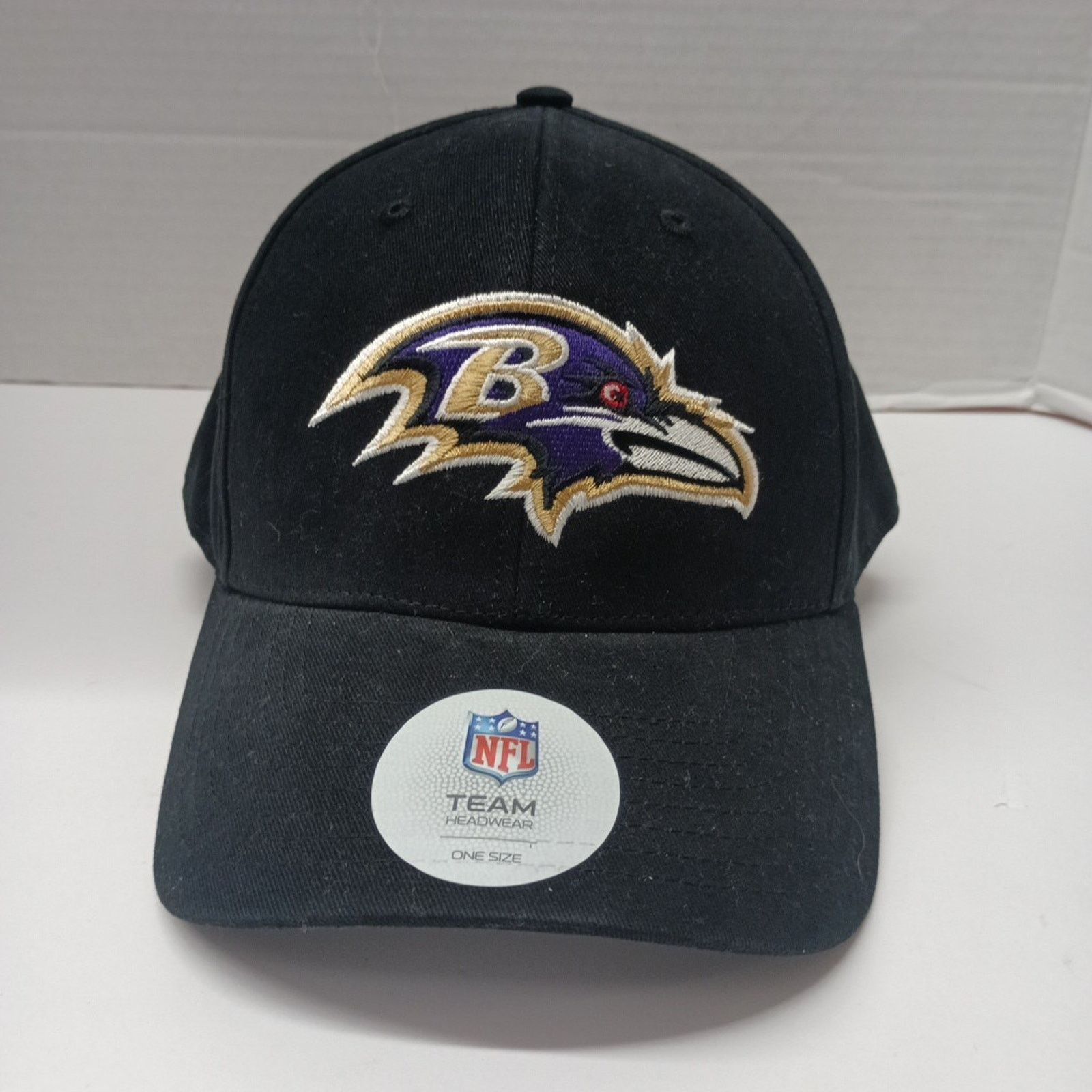 NFL Baltimore Ravens Adjustable Strap Back Hat One Size Black Size ONE SIZE - 1 Thumbnail