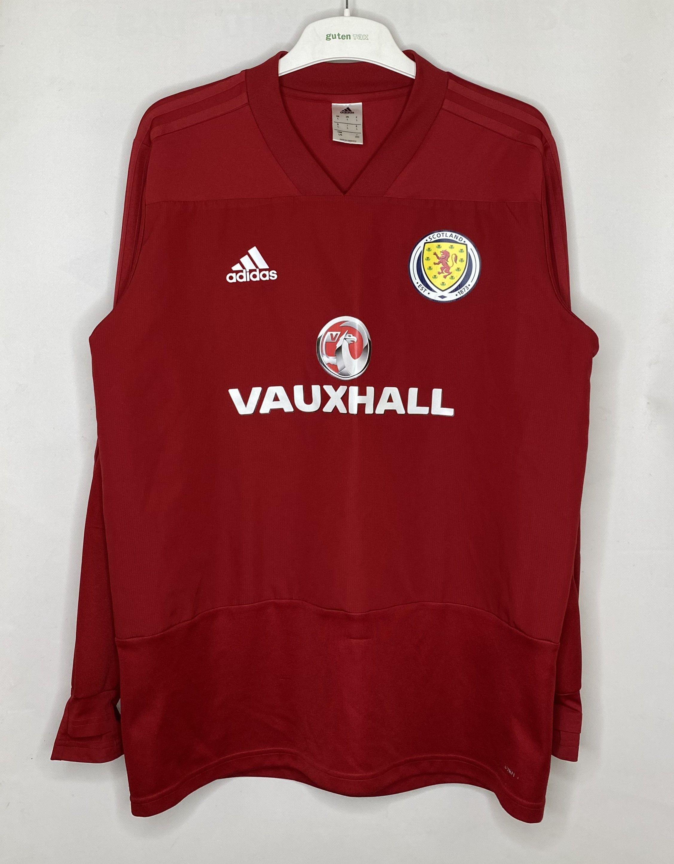 Adidas SCOTLAND TEAM 2017 TRAINING FOOTBALL SHIRT SOCCER JERSEY Size US L / EU 52-54 / 3 - 1 Thumbnail