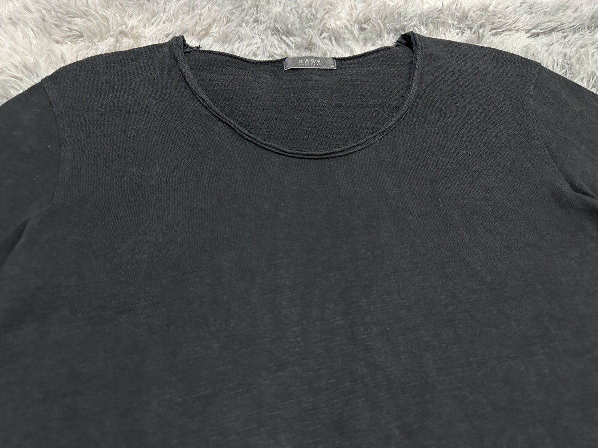 HARE 🔥Sick Y2K Hare Raw Edge Distressed Shirt Goth Punk Size US M / EU 48-50 / 2 - 2 Thumbnail