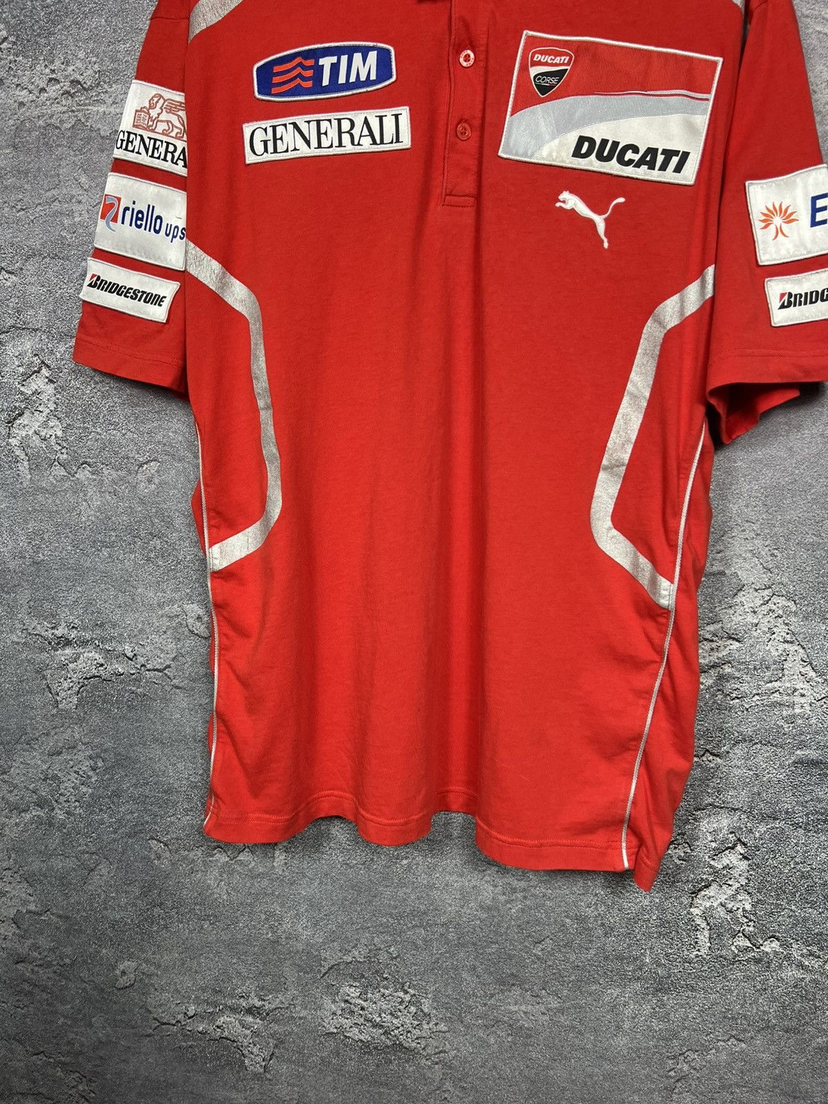 Puma Vintage Puma x Ducati Racing Polo T-shirt Jersey Size XXL Size US XXL / EU 58 / 5 - 9 Thumbnail