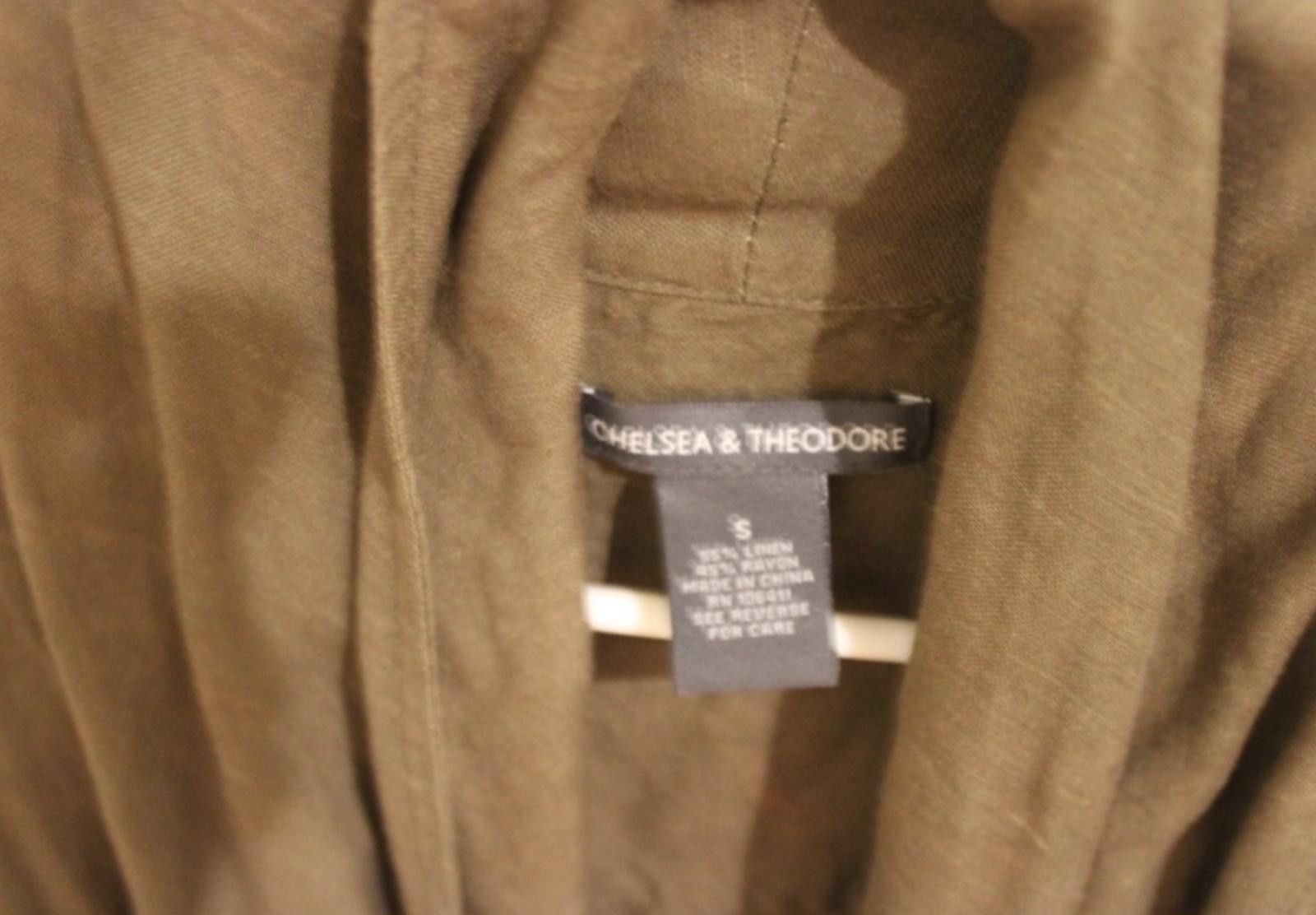 Other Chelsea & Theodore Olive Sleeveless Drawstring Waist Vest S Size S / US 4 / IT 40 - 4 Thumbnail