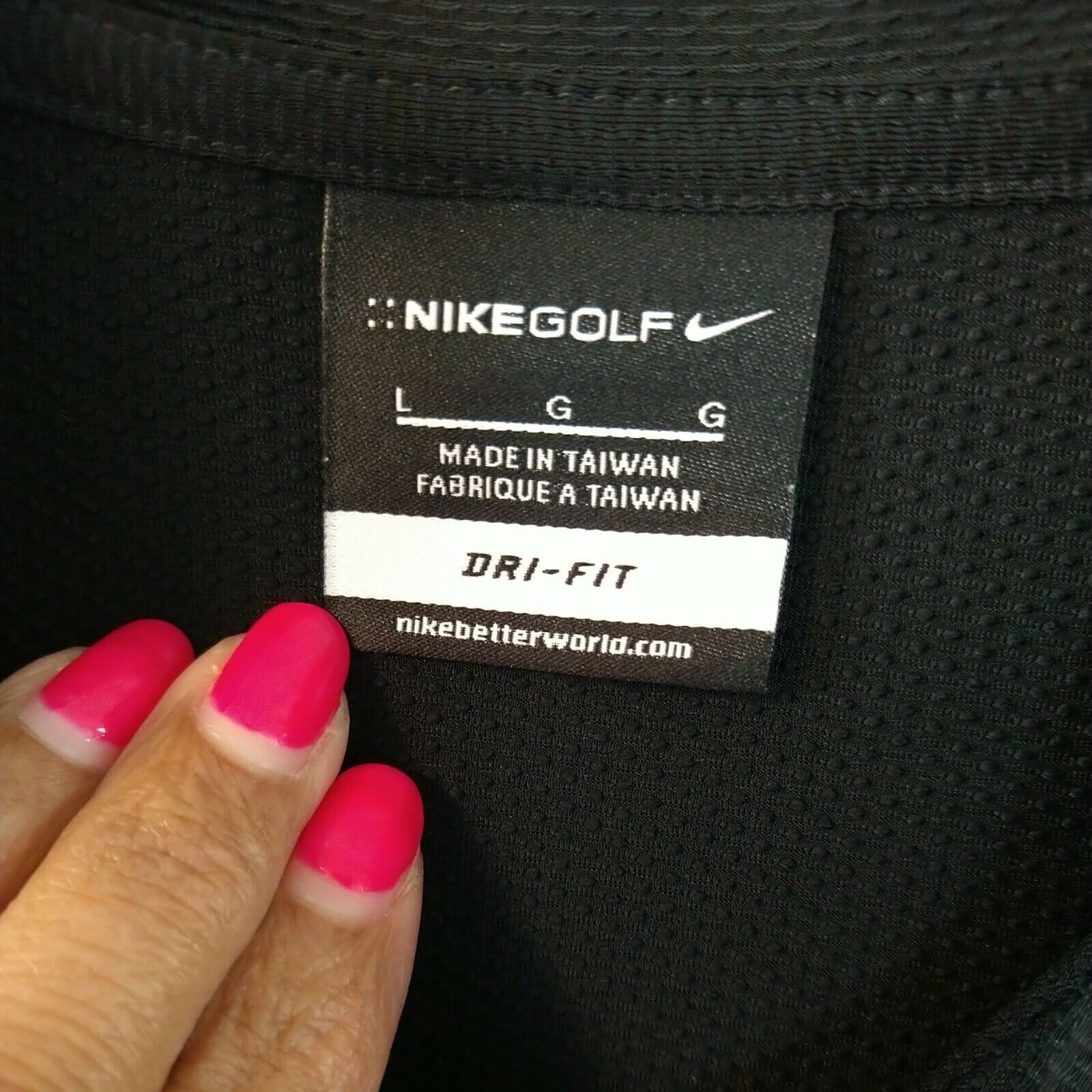 Nike Nike Golf Dri-Fit Golf Polo Shirt Men Size L Black Short Slv Size US L / EU 52-54 / 3 - 5 Thumbnail