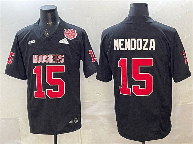 Other Mens Indiana Hoosiers #15 Fernando Mendoza Black Jersey Size US S / EU 44-46 / 1 - 1 Thumbnail