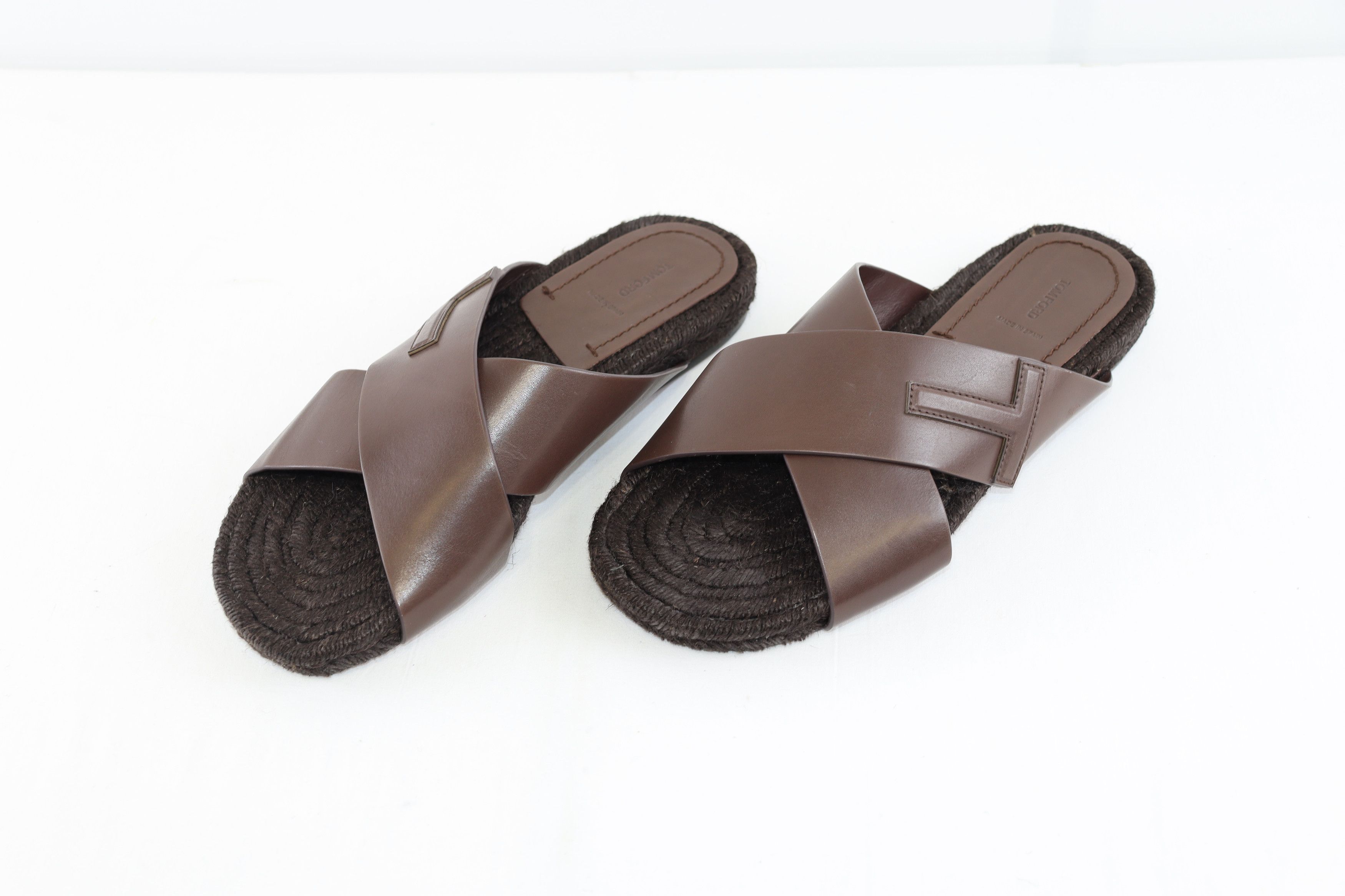 Tom Ford o1rshd1 Men's Shoes Informal Sandals in Brown Size US 8 / EU 41 - 1 Thumbnail