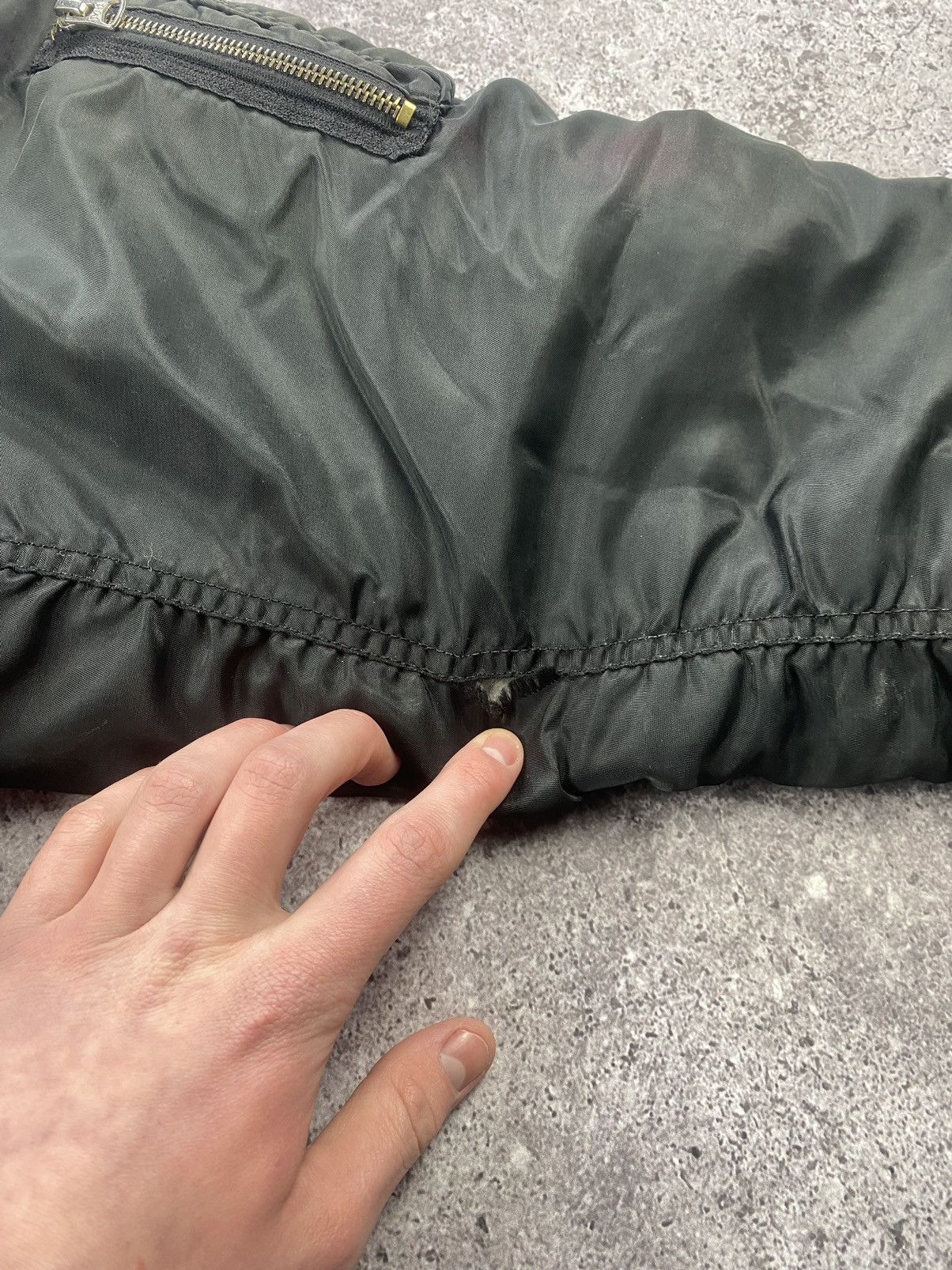 Vintage 90s Boxy MA-1 Military Reversible FADED Bomber DISTRSSED Size US L / EU 52-54 / 3 - 9 Thumbnail