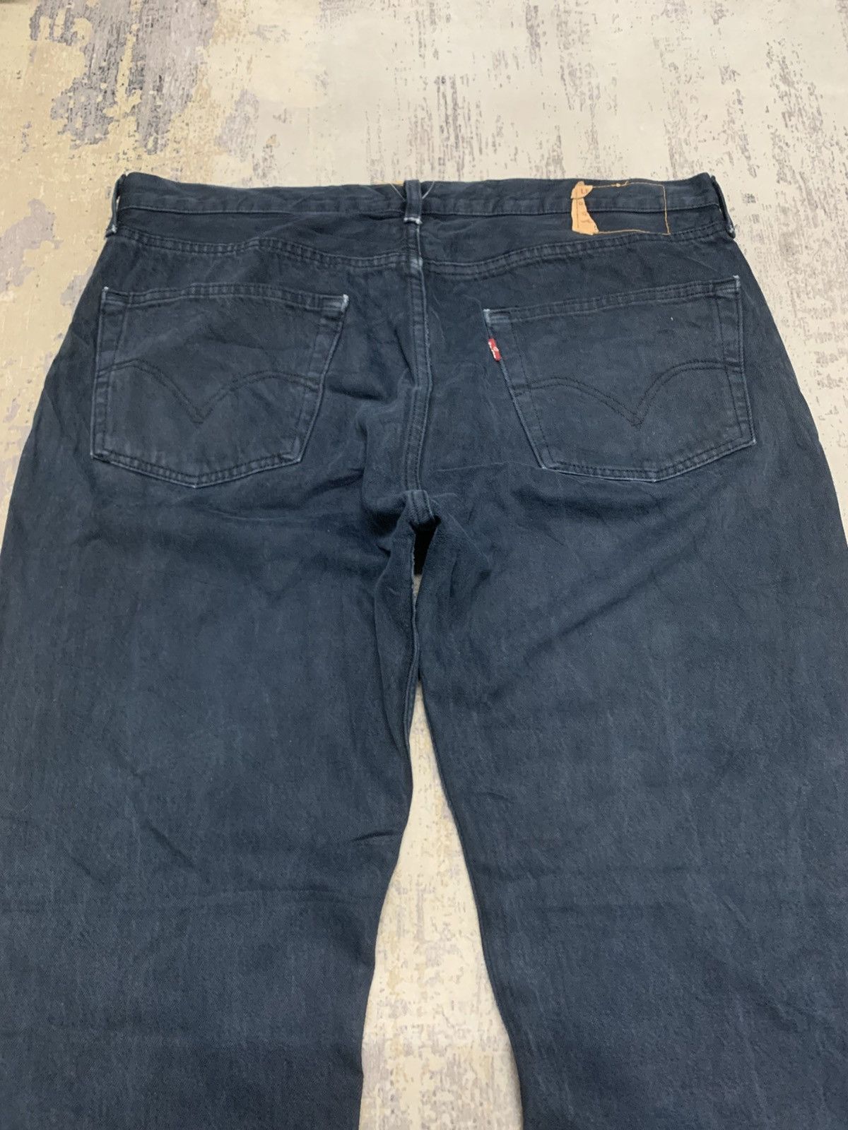 Levi's Levi’s 501 Super Black Y2K Distressed Denim Size US 38 / EU 54 - 8 Thumbnail