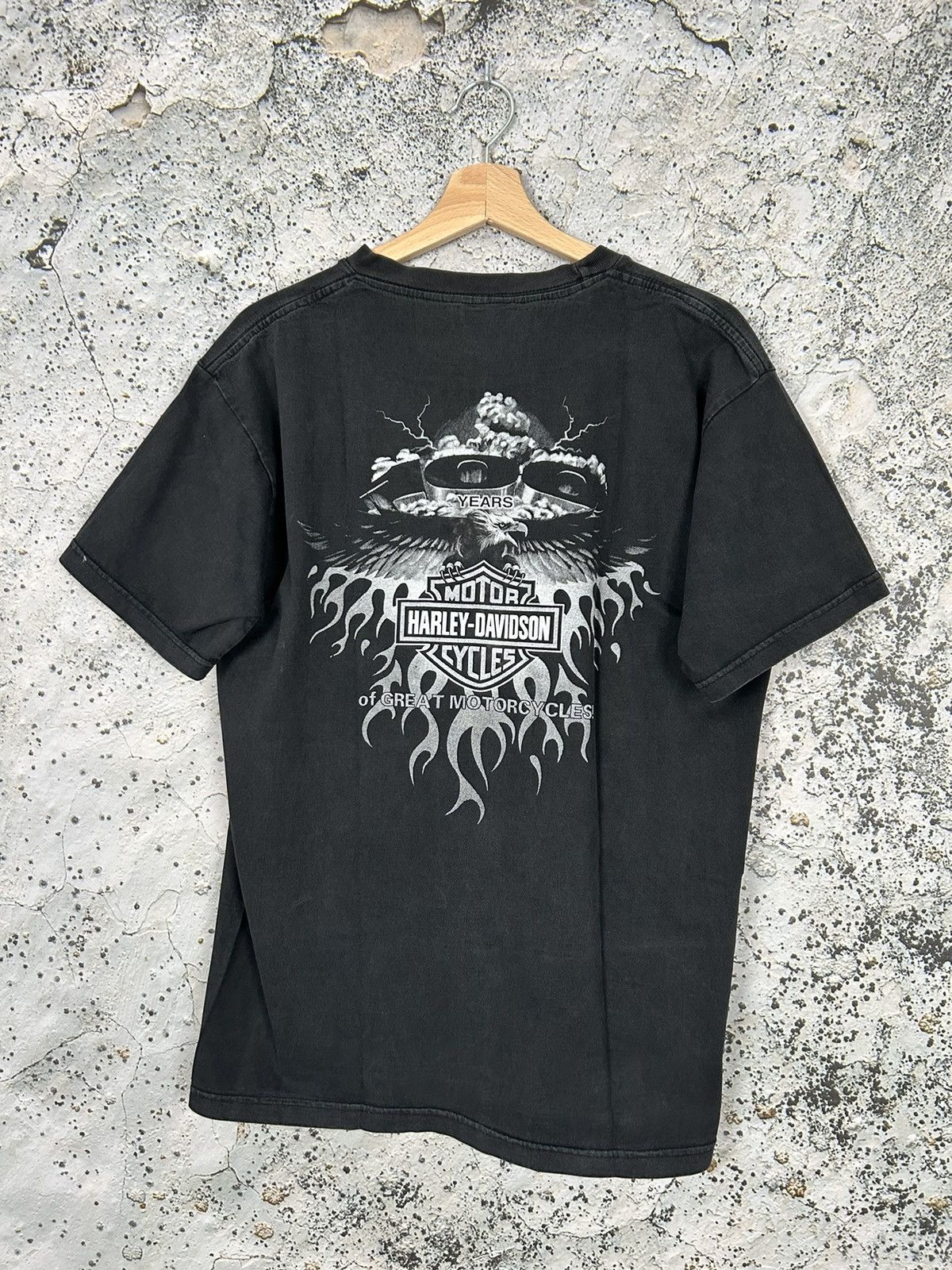 Harley Davidson Vintage Harley Davidson 90s 100 years Motorcycles Tee Size US L / EU 52-54 / 3 - 4 Thumbnail