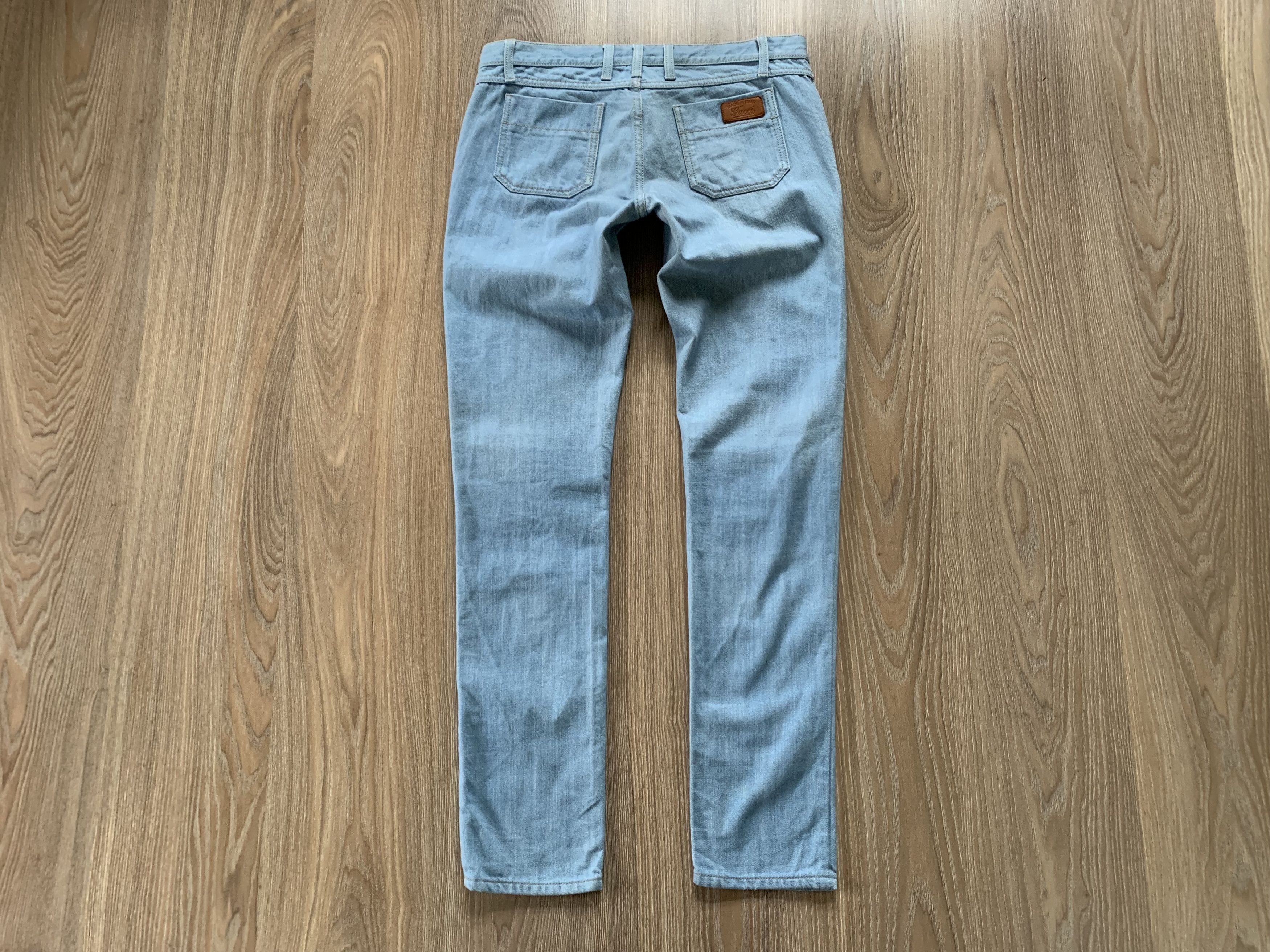 Gucci × Vintage Gucci Light Blue Skinny Jeans Size US 32 / EU 48 - 3 Thumbnail